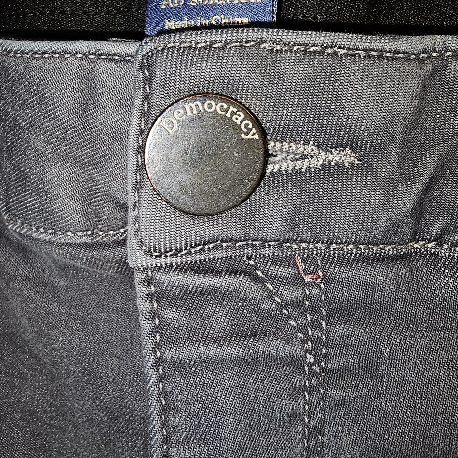 Democracy “Ab” Solution Grey Womens Straight Jeggings Jeans 22W