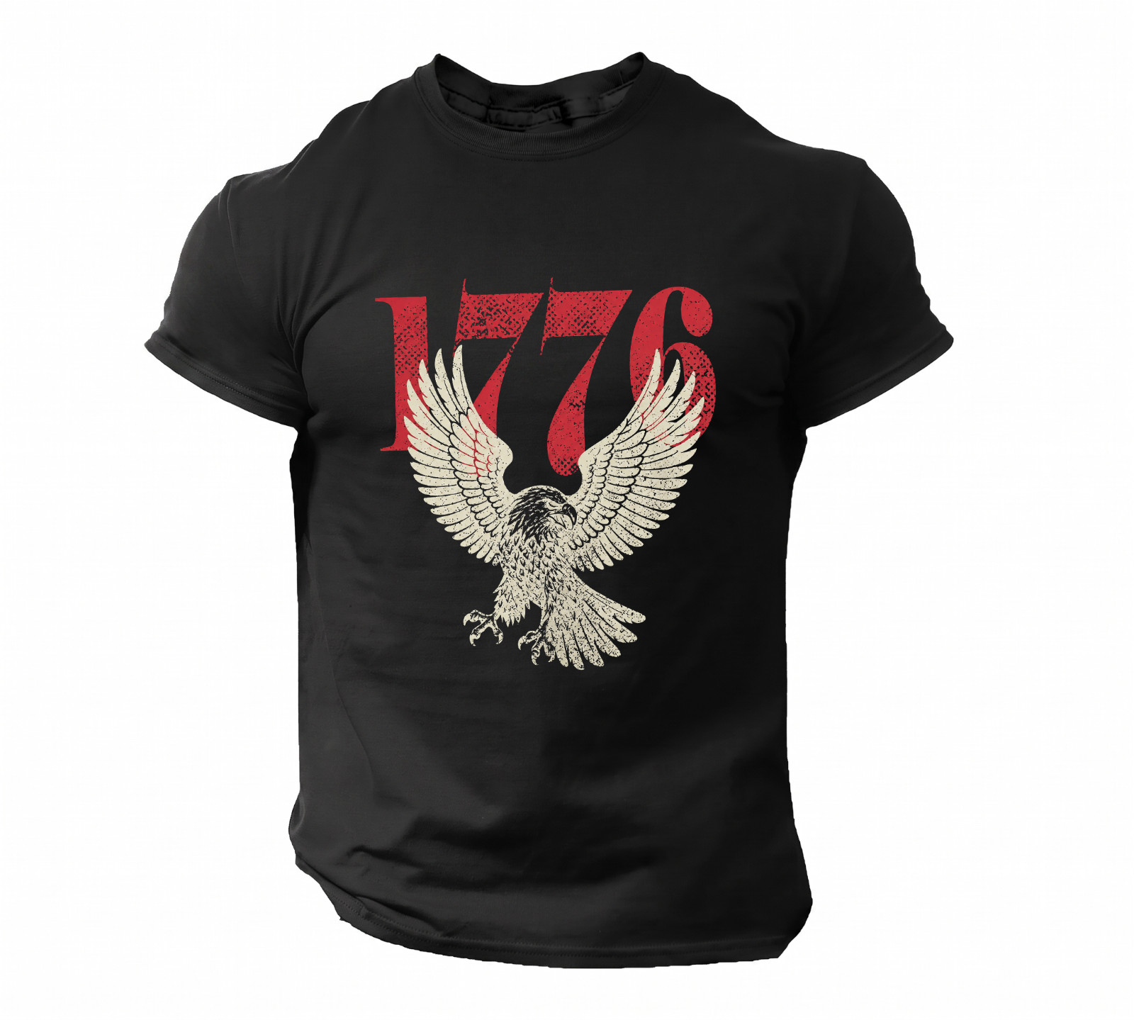 Retro 1776 Eagle USA T-shirt, Men’s Vintage 250th America Patriot Graphic Tee