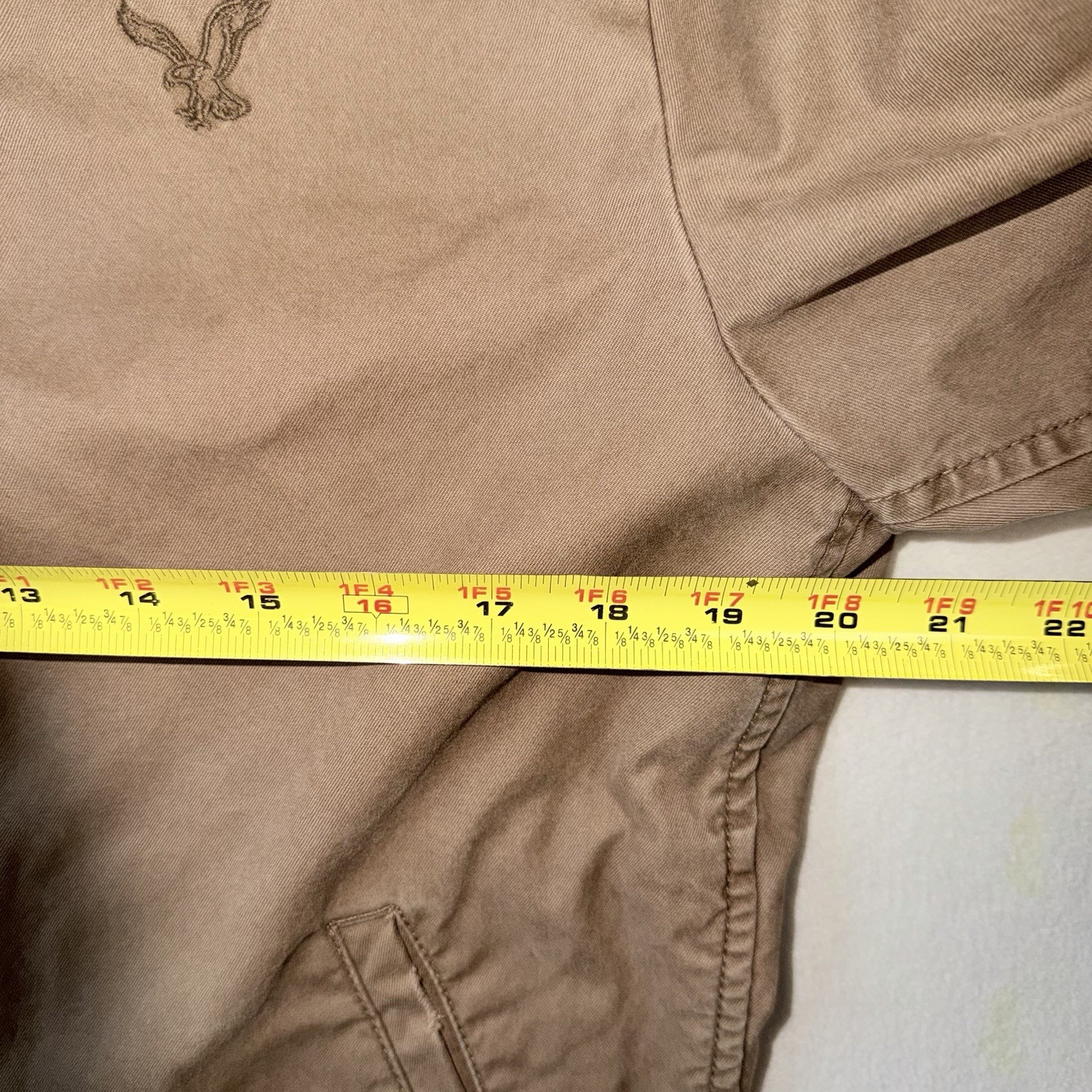 American Eagle Harrington Jacket Cotton Twill Men’s M Tan YKK Zip Front