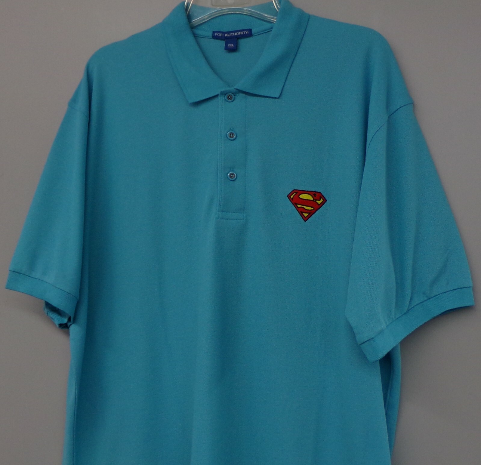 Superman Insignia Embroidered Mens Polo XS-6XL, LT-4XLT Krypton Lex Luther New