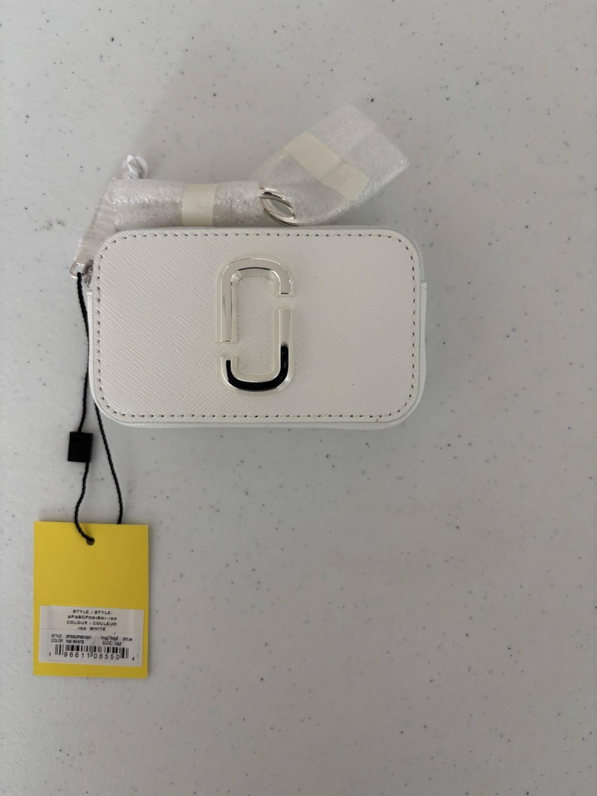 Marc Jacobs THE NANO SNAPSHOT CHARM Authentic White $95