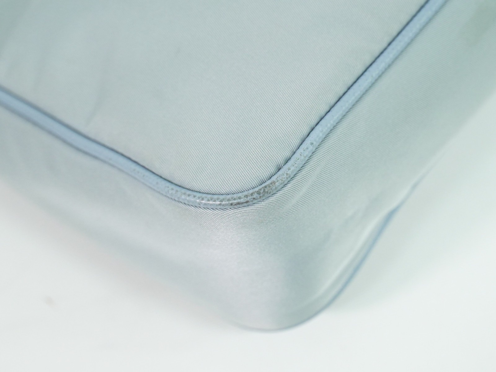 PRADA Re-Edition 2005 Nylon -Shoulder Crossbody Bag Light Blue Silver