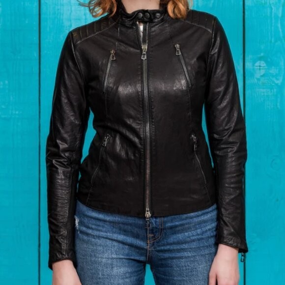 BenHeart Women’s XS Black Leather Jacket