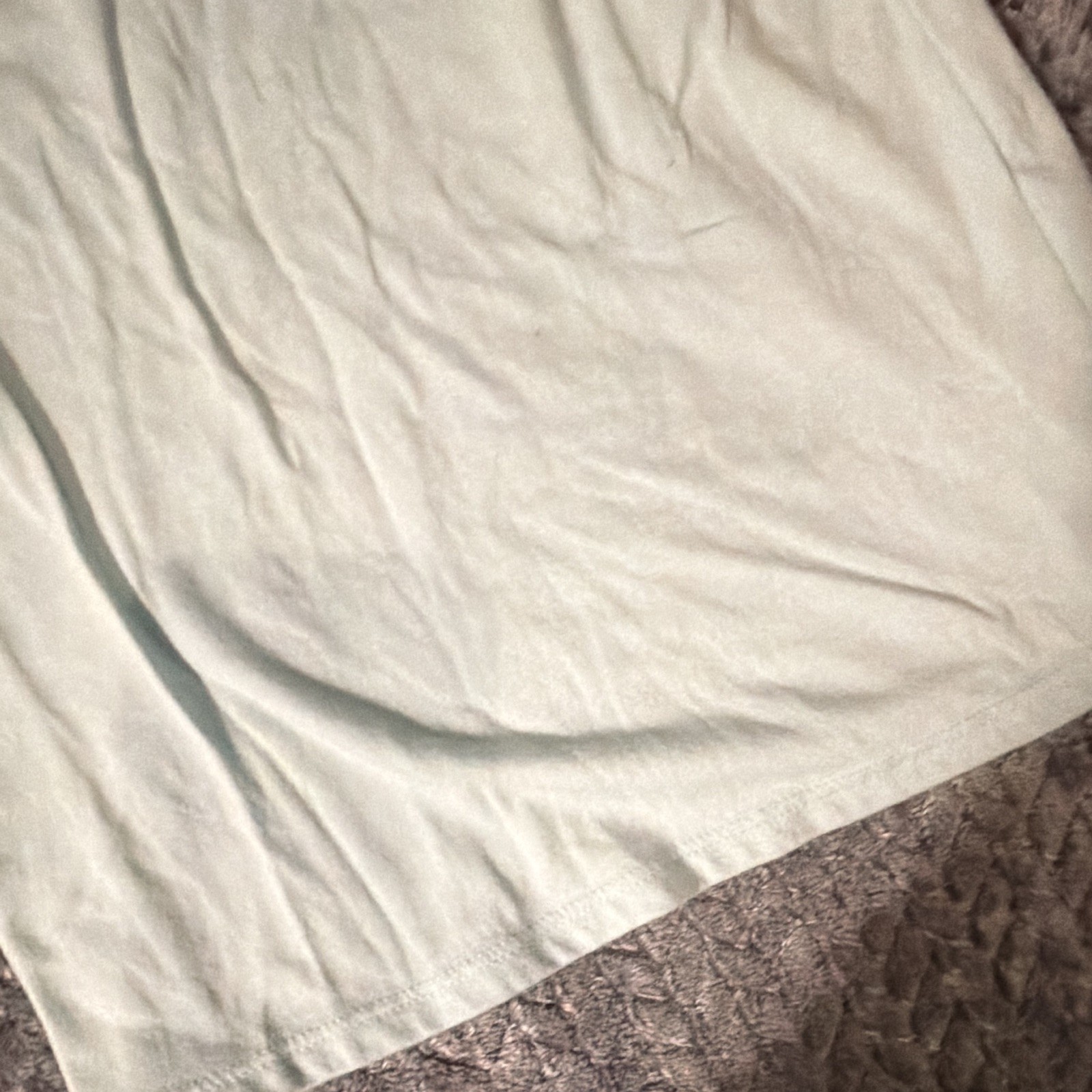 Wonder Nation Girls M (8) Light Blue Solid Crew Neck Short Sleeve Pullover Tee