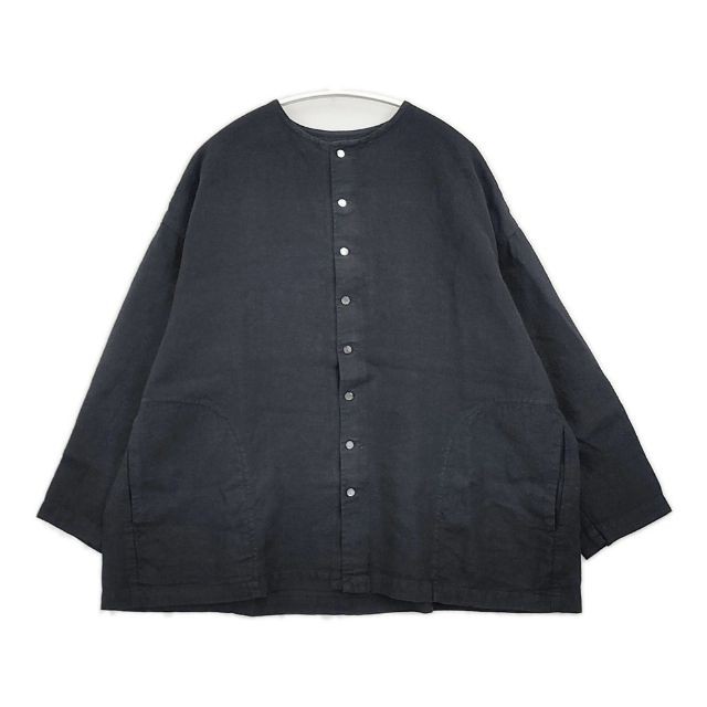 nest Robe Linen 01204-1595 Garment-dyed No color jacket black 6-0430M∞