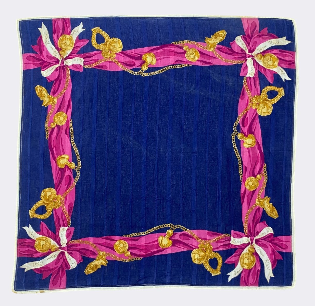 Vintage Nina Ricci Handkerchief Neckerchief Bandana Pocket Square Gift