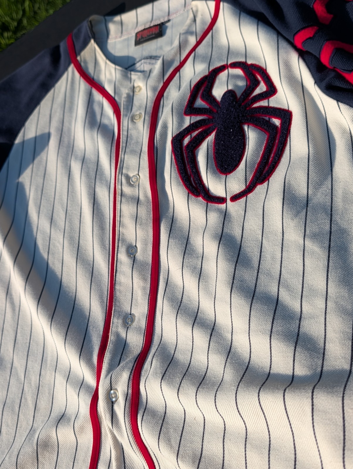 Vintage 2002 Y2K Spider-Man Marvel Comics Baseball Jersey – Size 2XL XXL