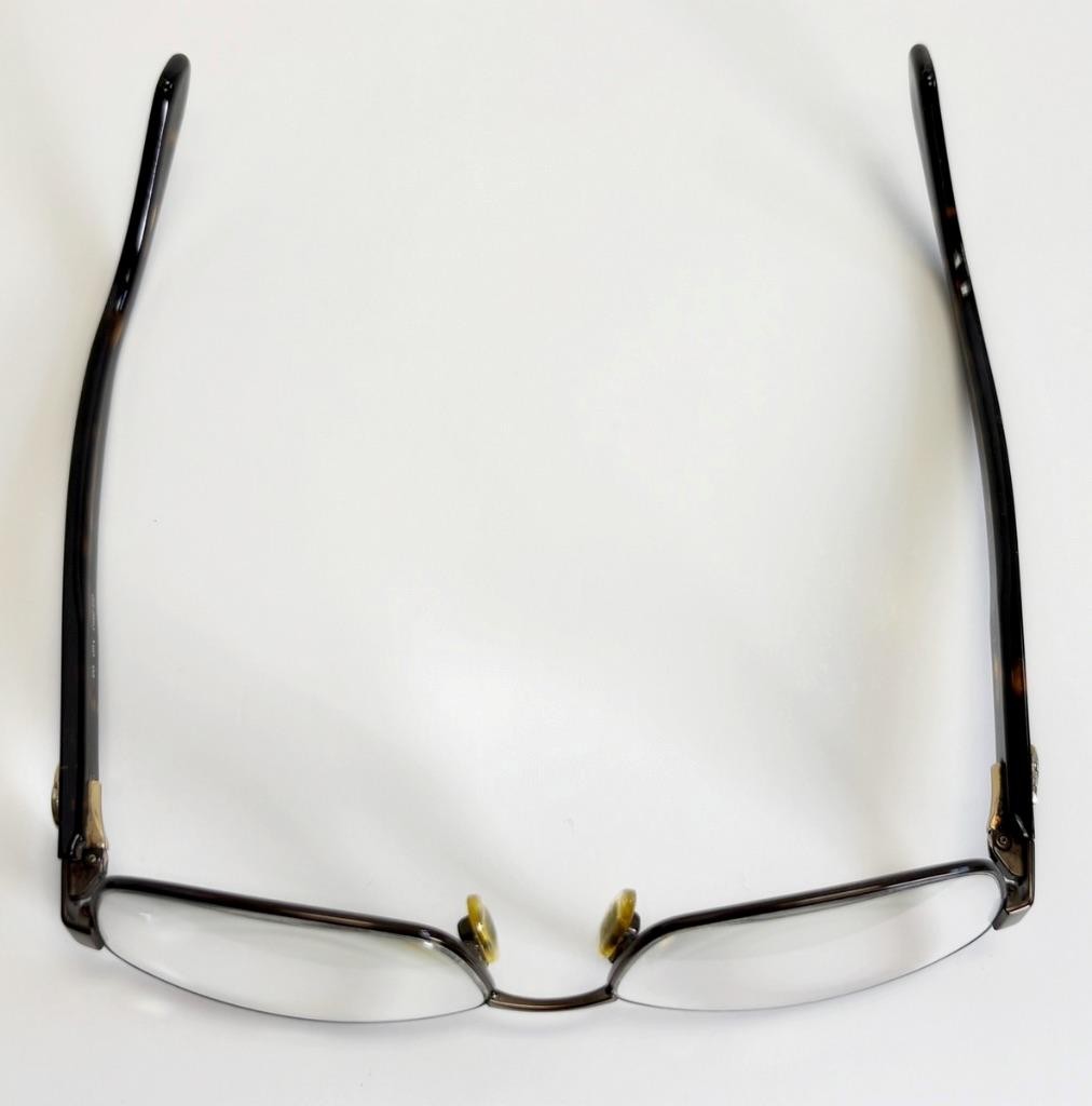Gucci GG2893 X6D Brown Havana Metal Tortoise Eyeglass Frames Italy 50-15-135