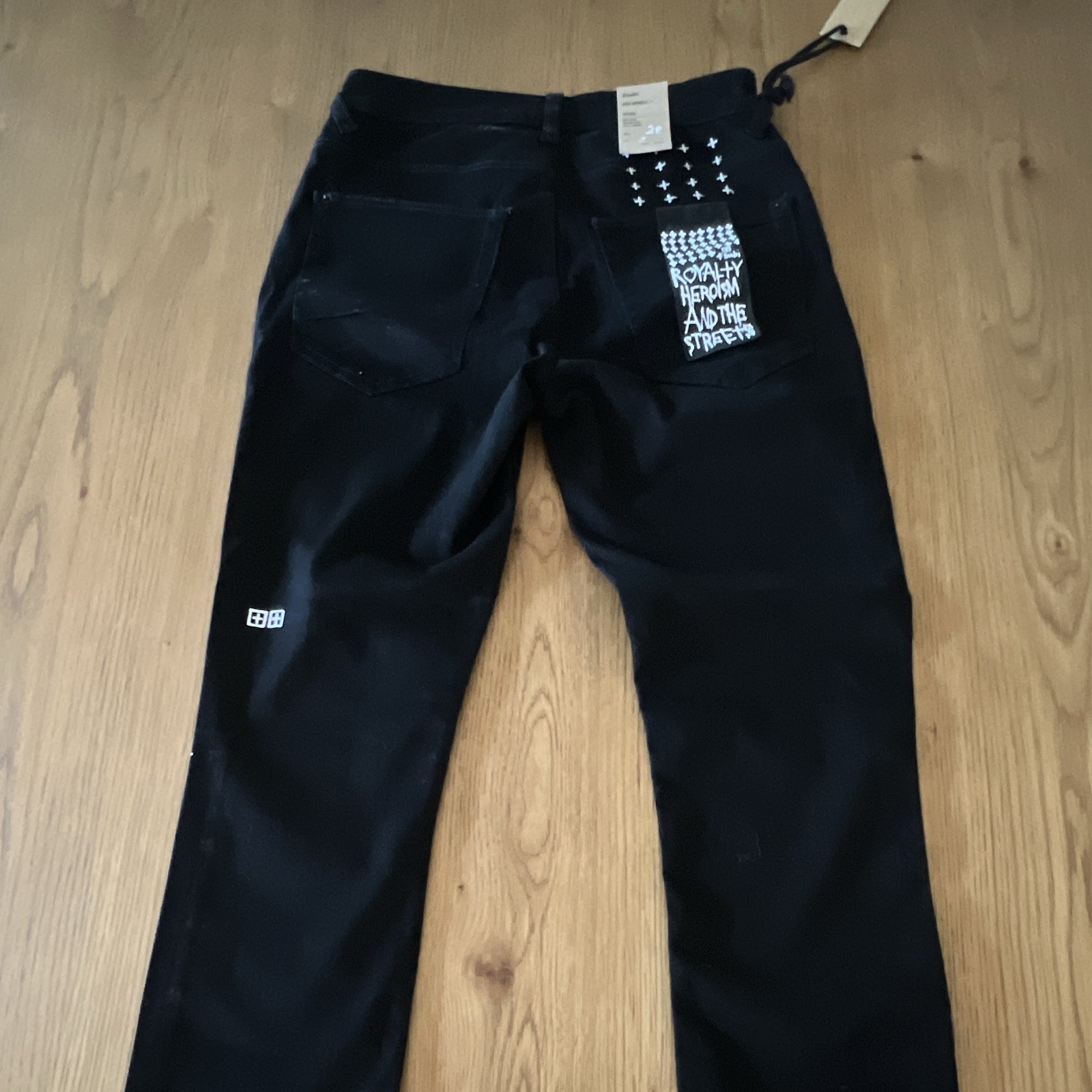 Ksubi Skinny Jeans Black Solid 100% Cotton Size 28 Unisex Adults NWT