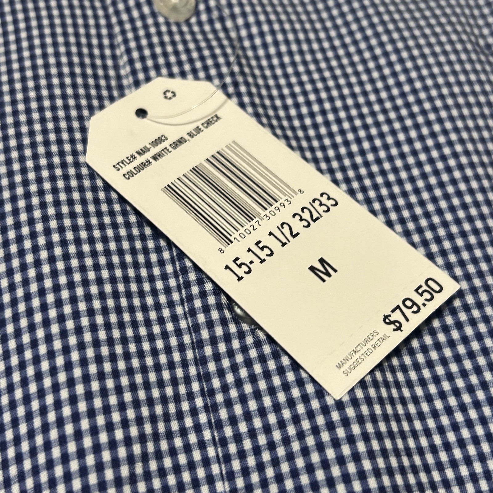 Mens Nautica Slim Fit Button Up Shirt NWT Medium