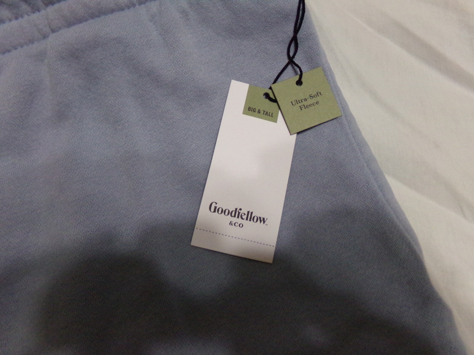 Goodfellow & Co. Men’s Knit 4XL Drawstring Shorts with 8.5 Inseam LIGHT BLUE