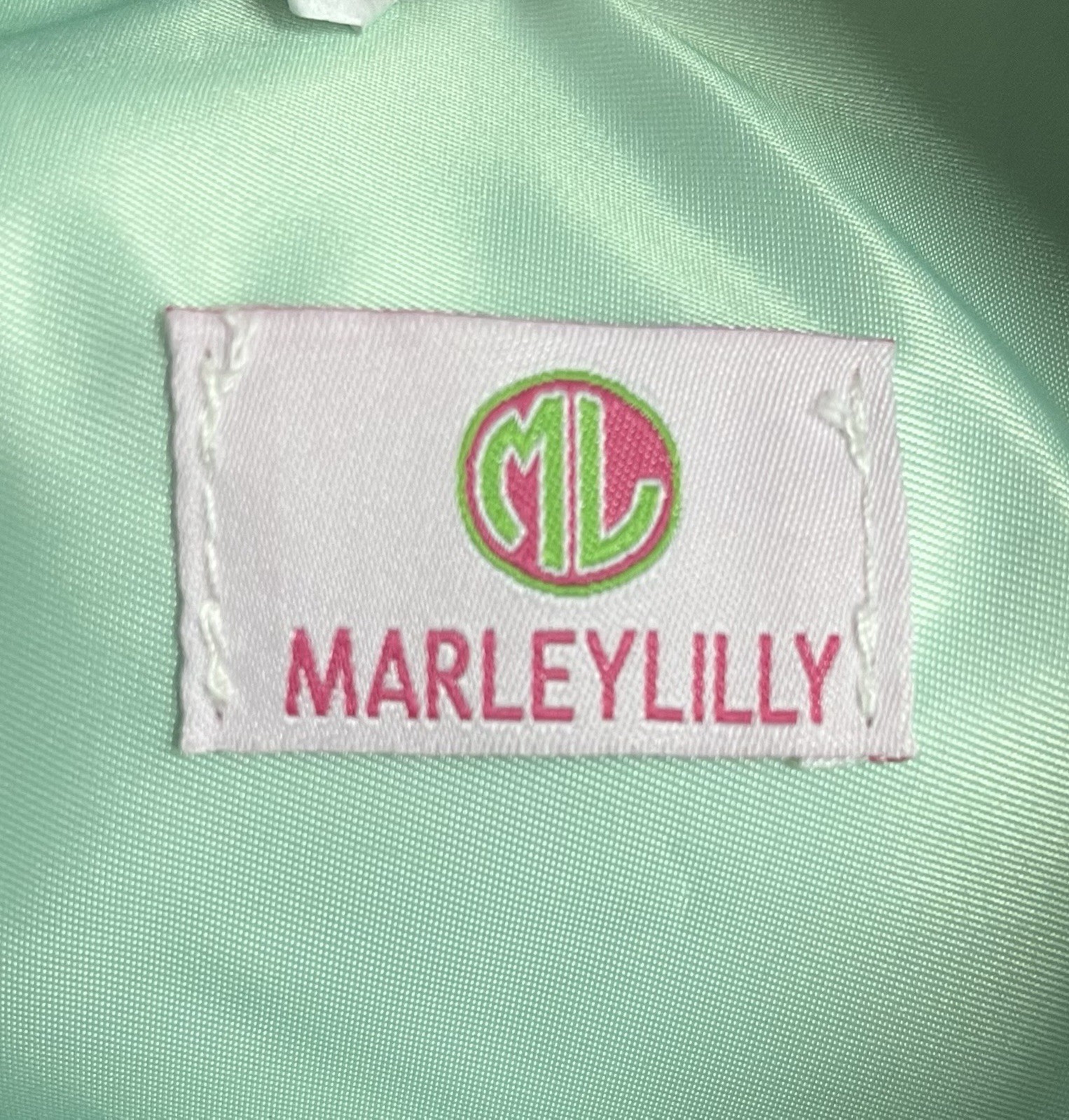 Marley Lilly Large Zip-Top Tote Blue Cheetah Print Green, Detachable Strap