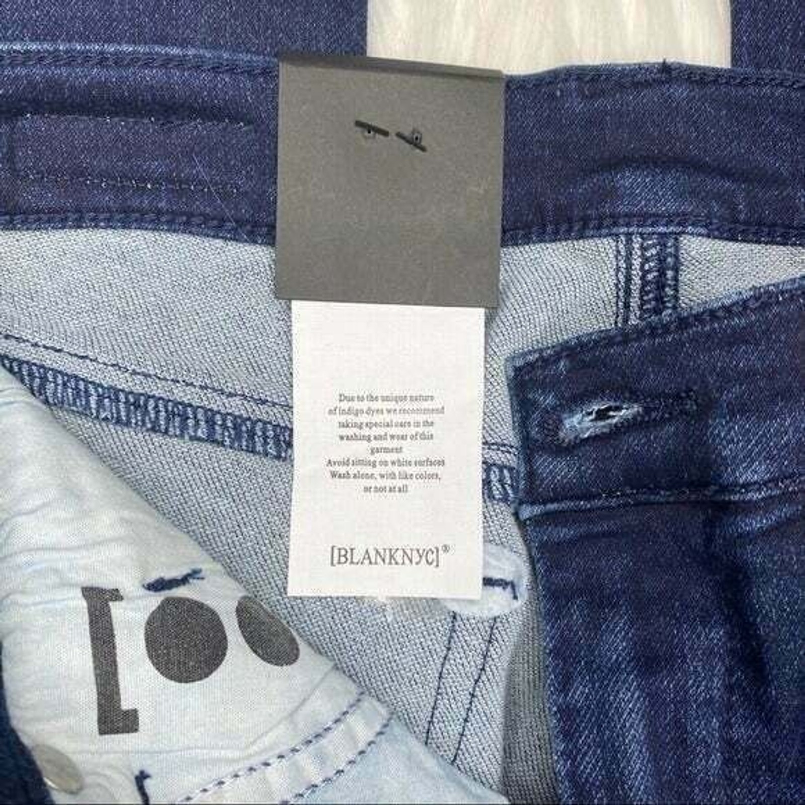 Blank NYC Womens Skinny Jeans Size 27 Dark Blue Stretch Denim New Tags