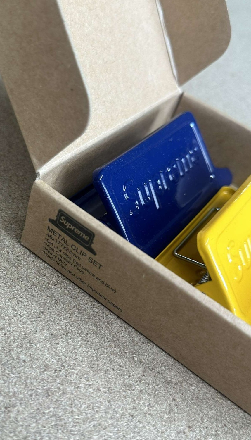 Supreme x Dulton Small Clips (SS23) Set of 3 Multi Colored Powder Coated Steel