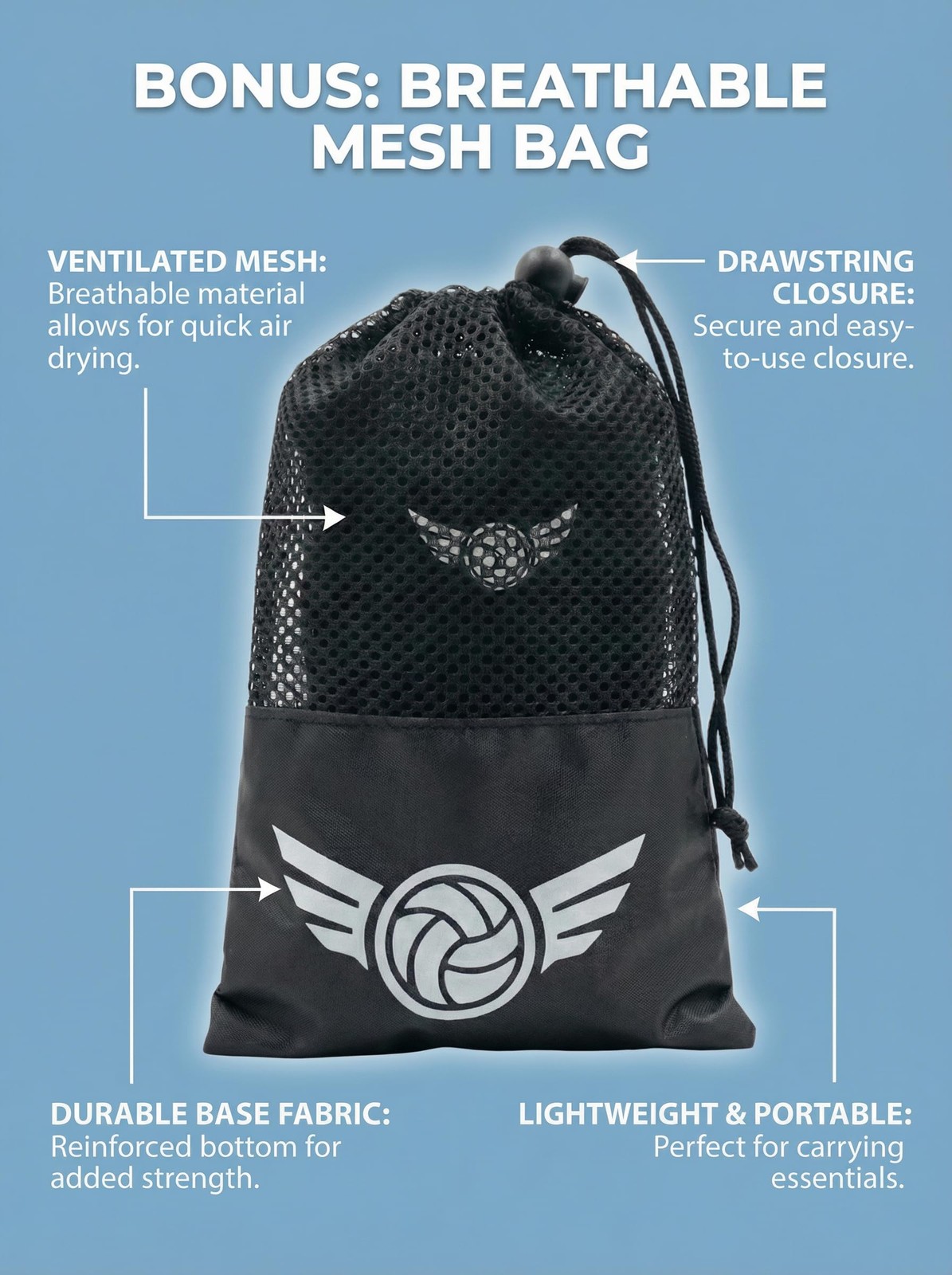 Baylee and Me Volleyball Elbow Pads with Breathable Mesh Carry Bag – Impact Abso
