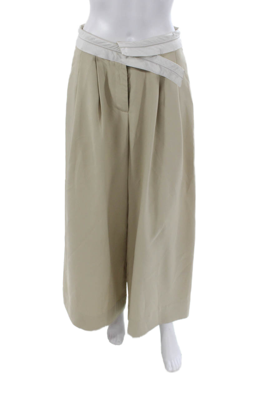 Lioness Women Dress Pants Beige Zip 31 Inseam Size XS