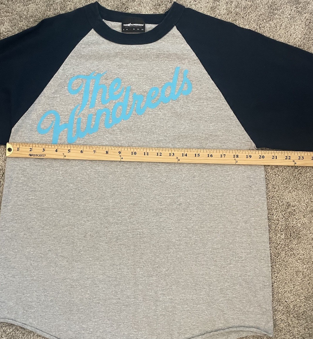 Vintage The Hundreds Skateboarding Tee Baseball T-Shirt Men’s Sz Large 90’s Y2k