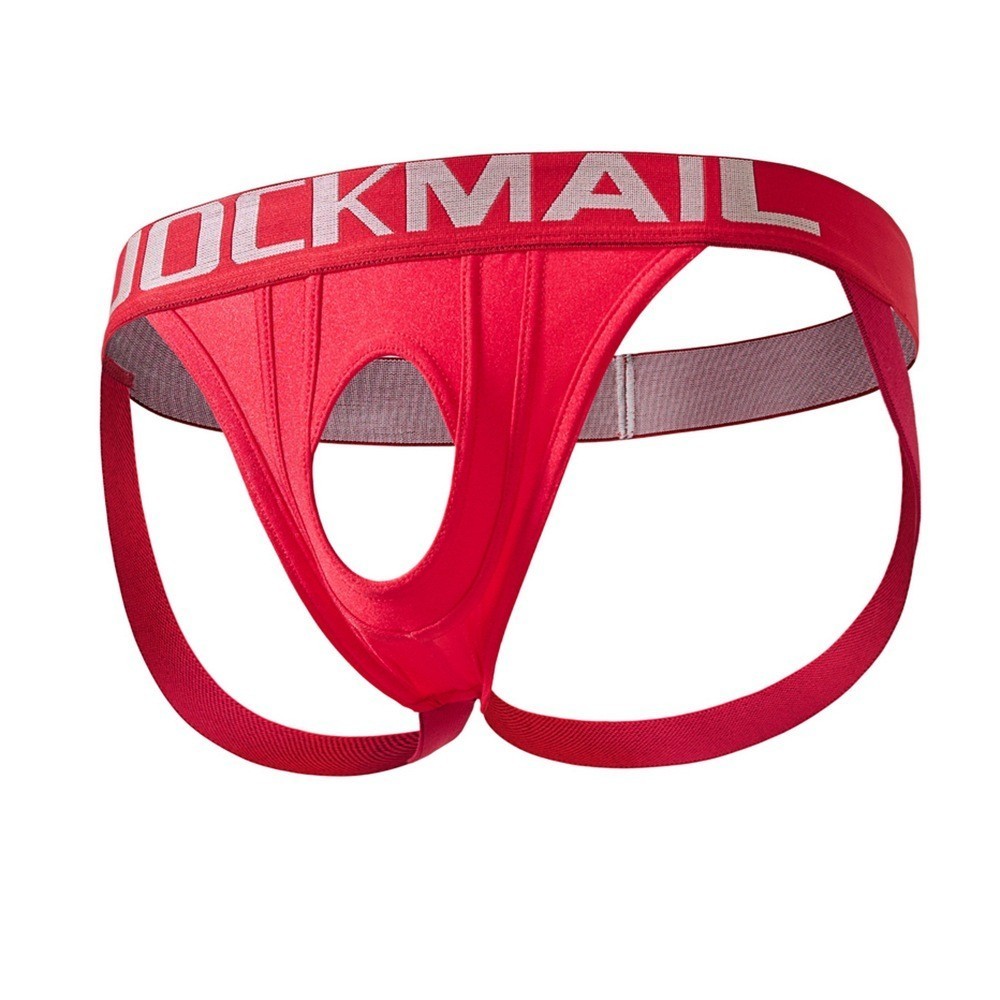Sexy Men Jockstrap Thong with Hole Fun Lifting Buttocks Low Waist Underwear Neu