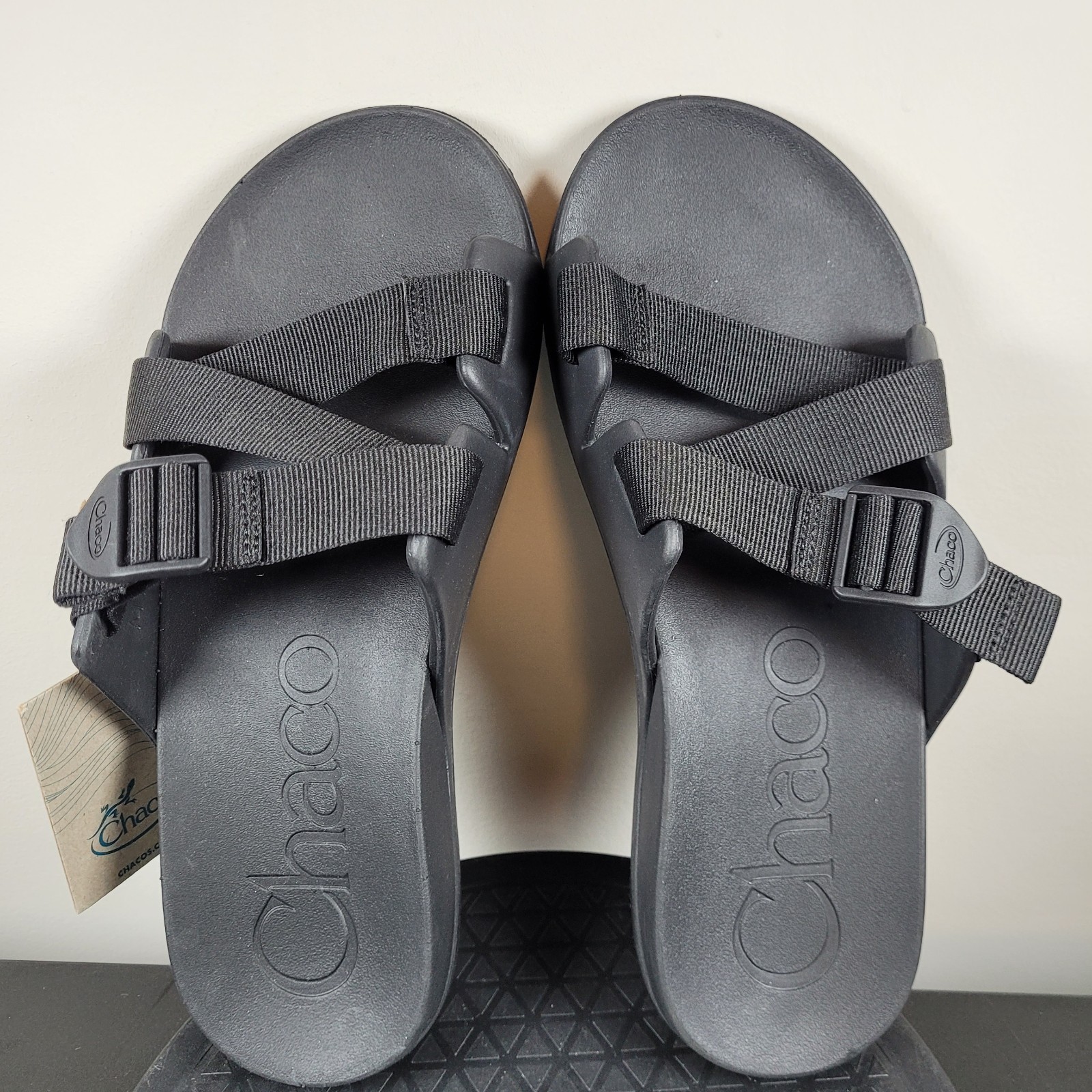Chaco Chillos Slide Comfort Adjustable Strap Sandal Triple Black Men’s Sz 11