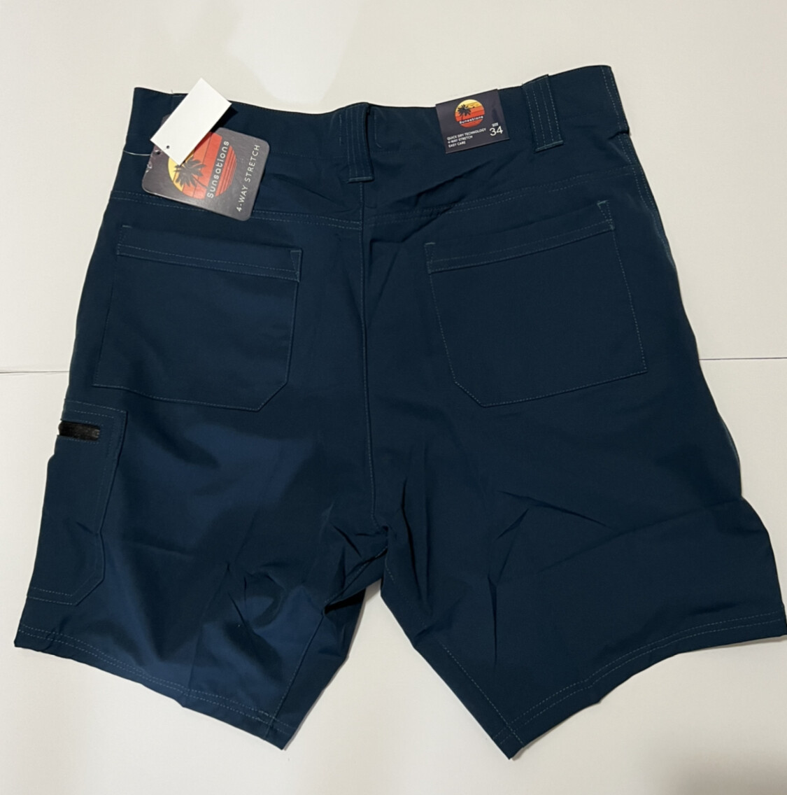 Trunks Multi Functional Cargo Short Quick Dry Technology Easy Care Size 34