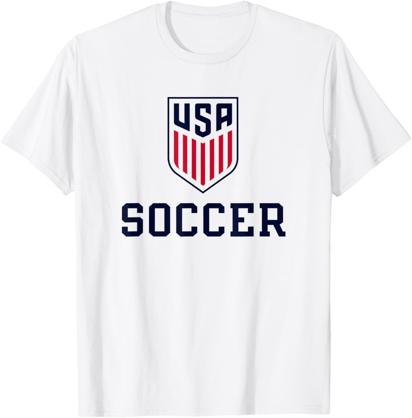 United States Soccer Icon White Unisex T-Shirt