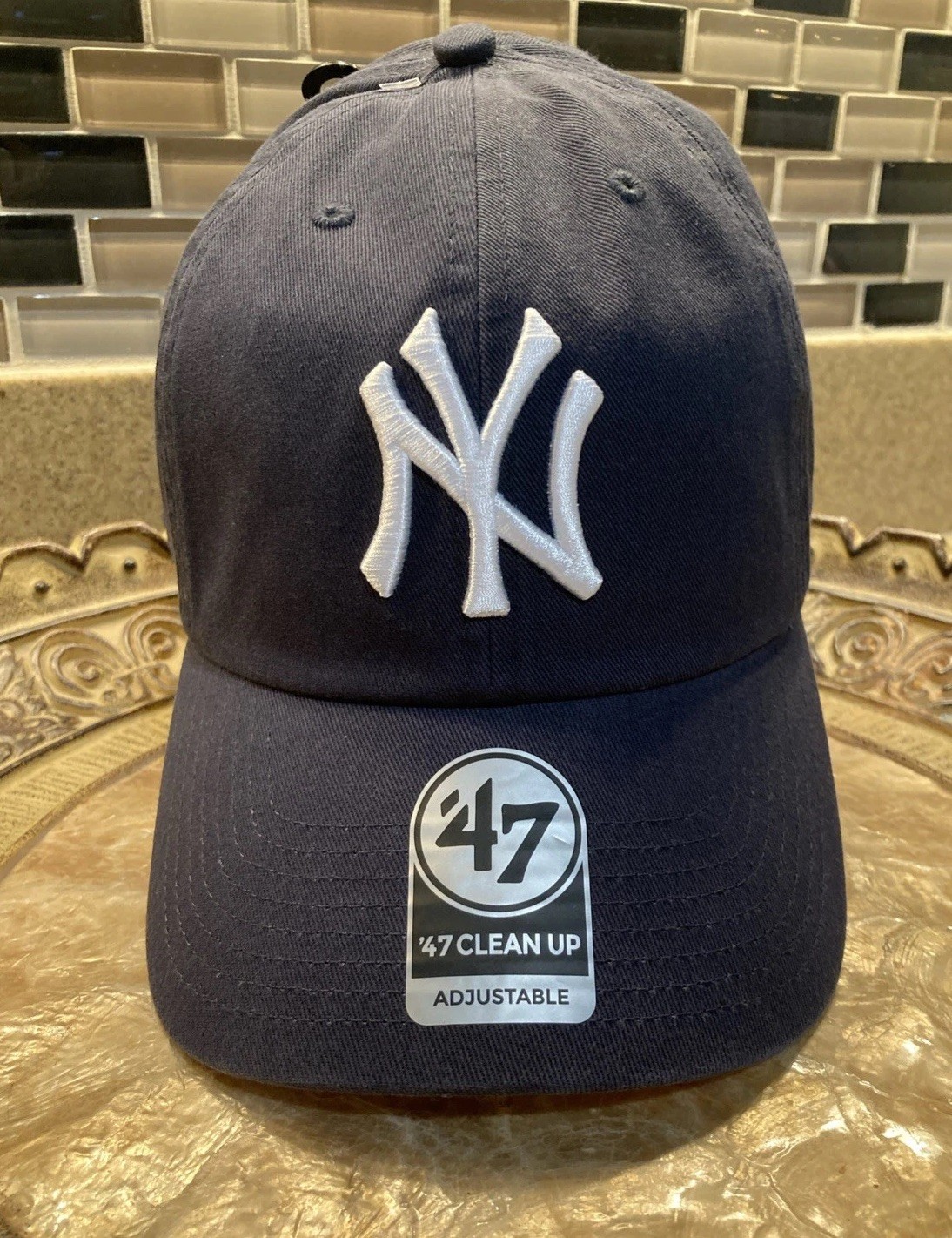 ’47 Brand New York Yankees Clean Up Hat Navy One Size Adjustable NWT