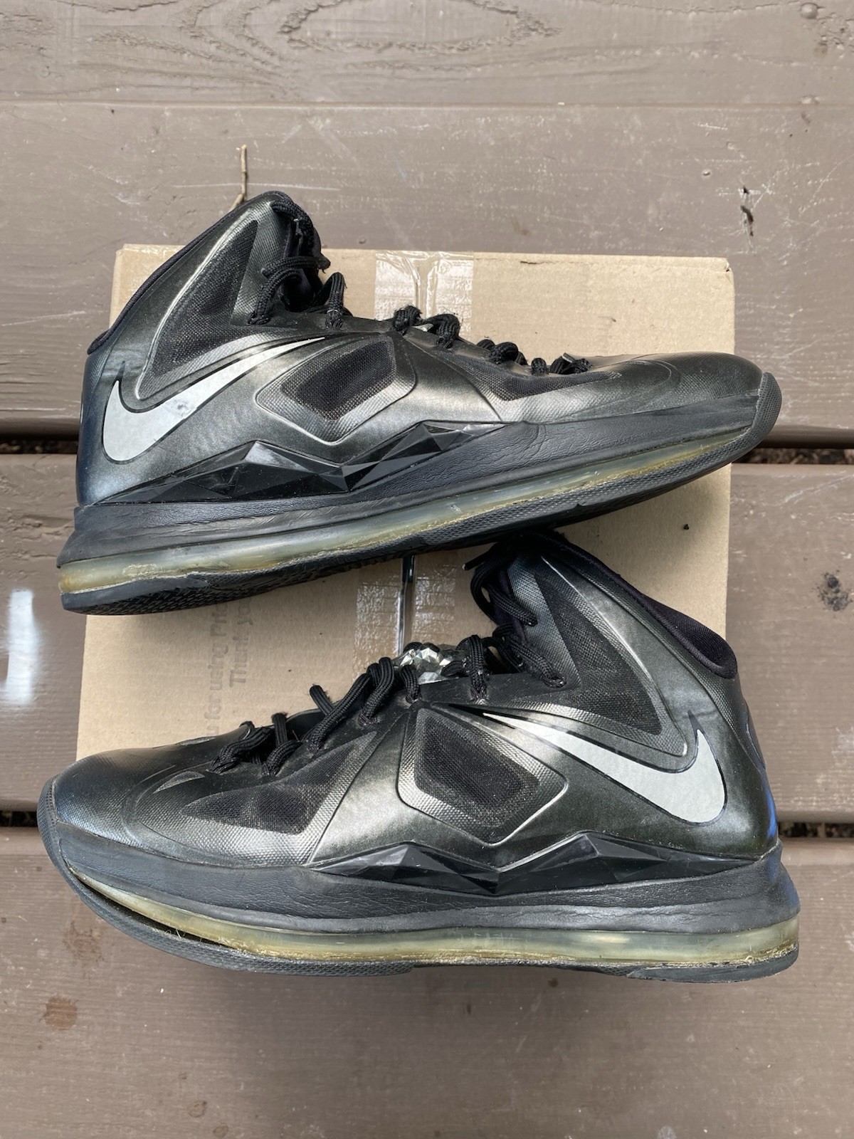 Nike LeBron 10 Carbon 541100001 Size 10.5 Men