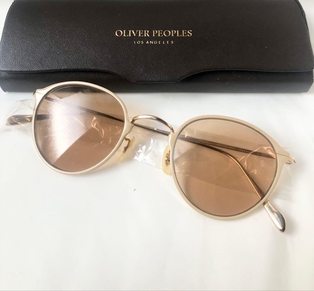 Oliver Peoples Dawson WHTG Sunglasses Antique White Gold UV 99% Used
