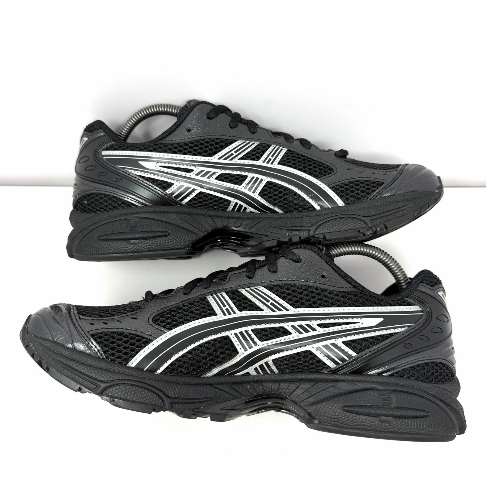 ASICS Men’s Gel Kayano 14 Running Shoes Sz 9 Black Pure Silver 1201A019-006 EUC