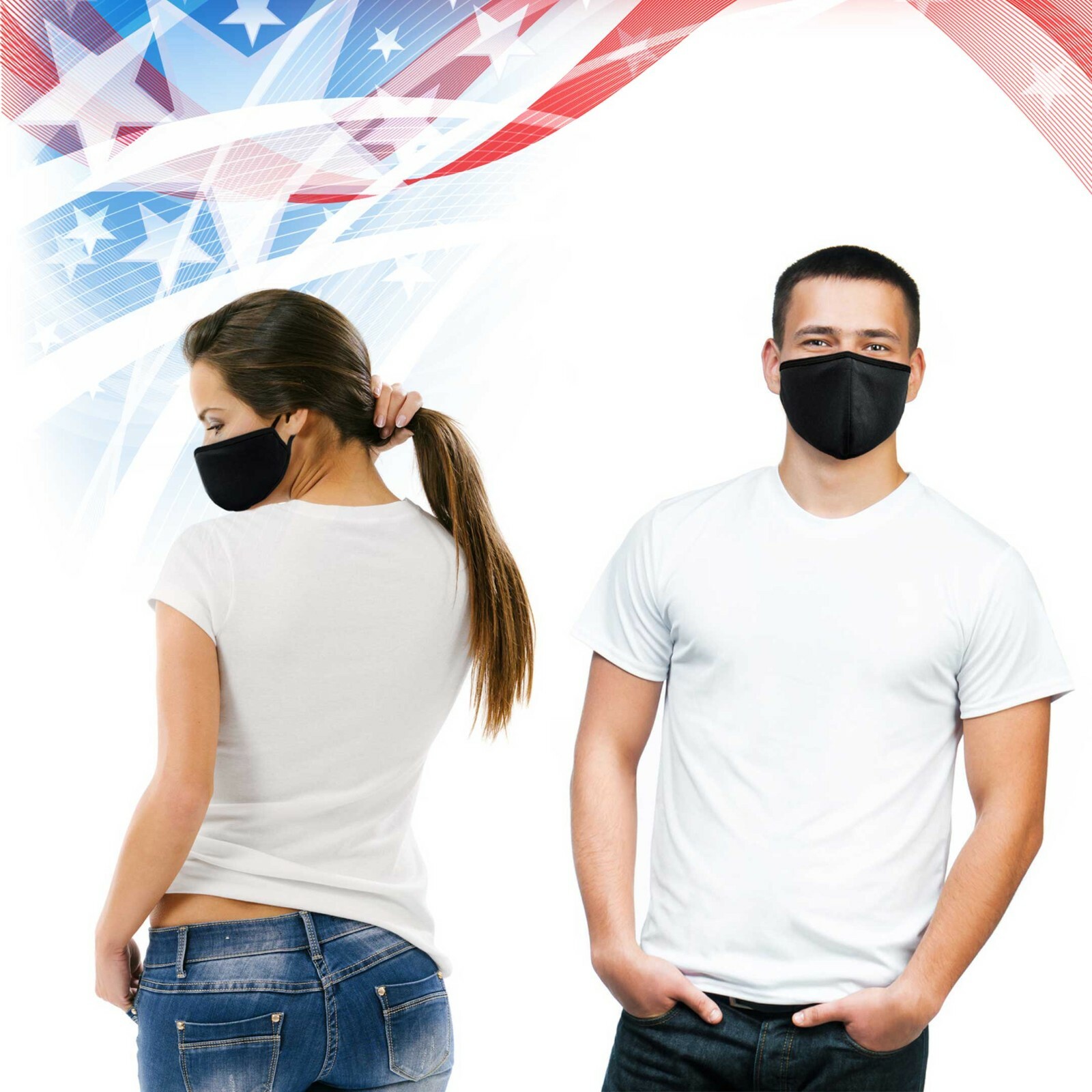10 pcs Face Mask Reusable Breathable Unisex Cover Mask Men Women – Black Color