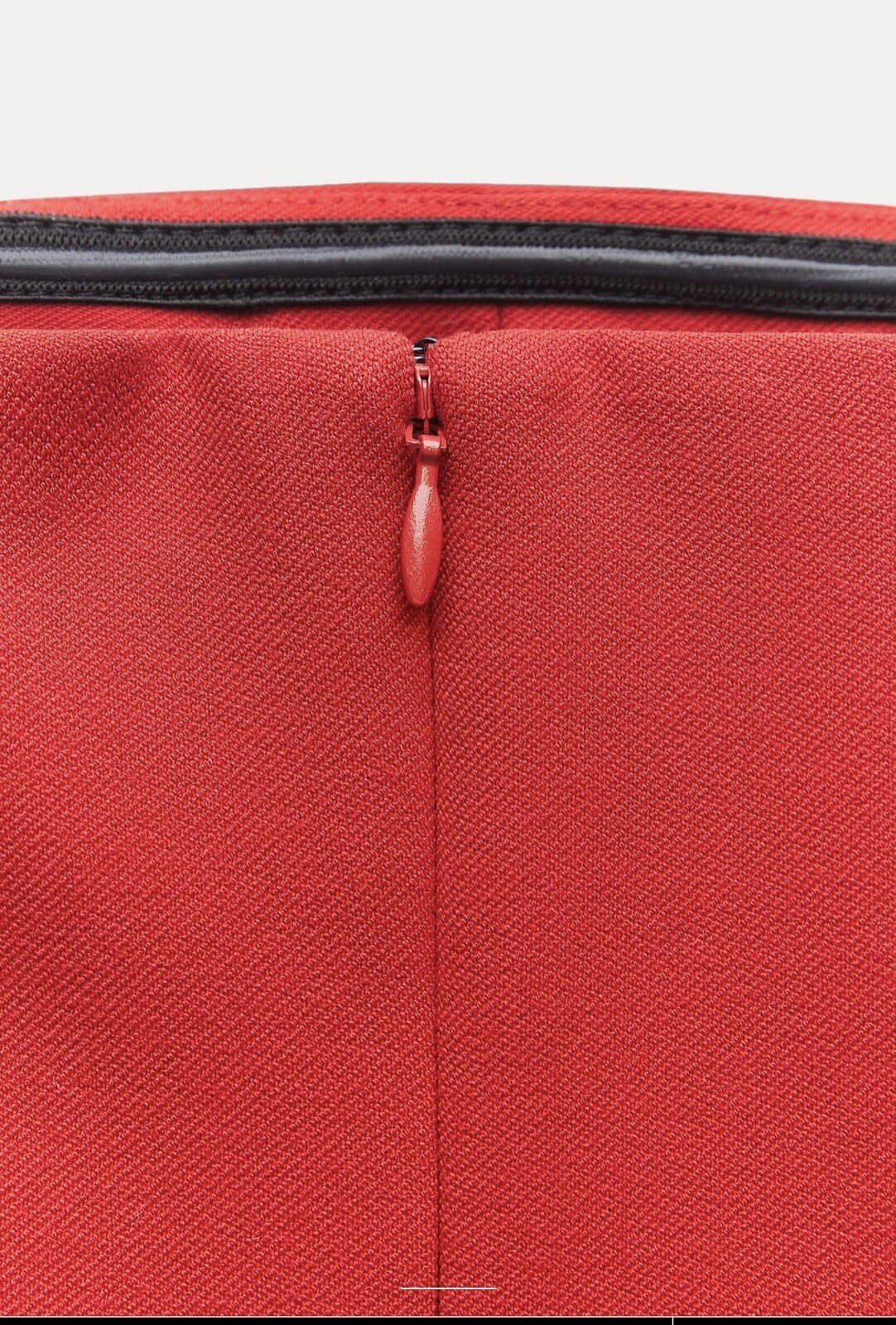 ZARA RED STRAPLESS DRESS WITH POCKETS SIZE XS