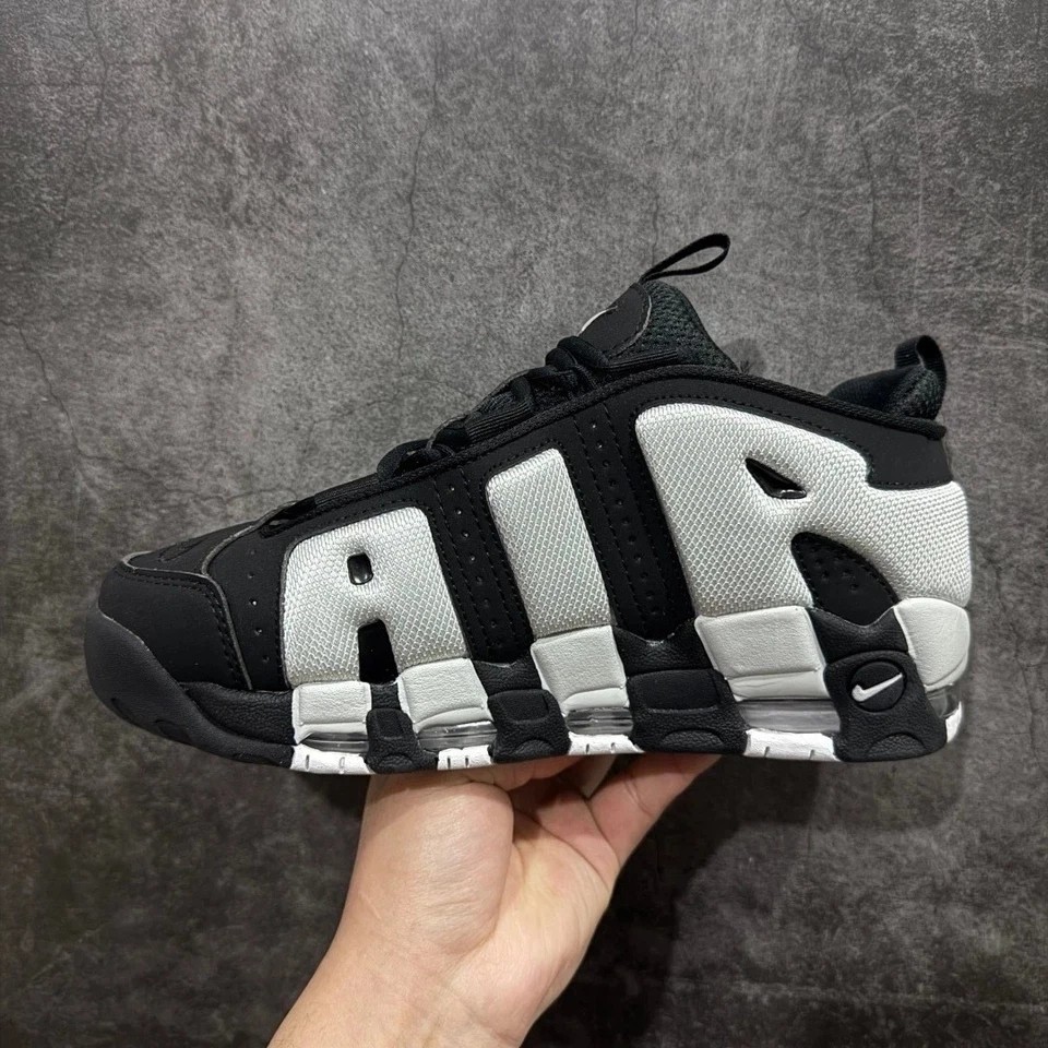 Size 7-11 DS Nike Air More Uptempo Black and Grey Men’s Sports shoes FZ3055-001