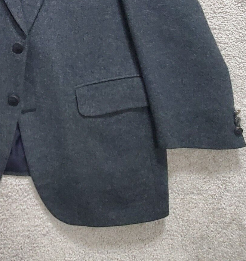 Burberry Nordstrom Blazer Jacket Men’s 44 Gray 100% Camel Hair Single Breasted