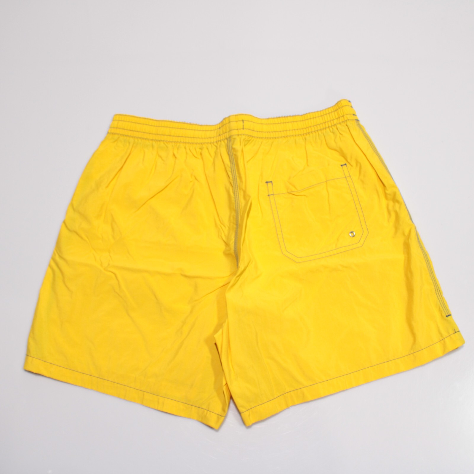 Luciano Barbera NWT Swimsuit Size 2XL US In Solid Yellow 100% Polyamide