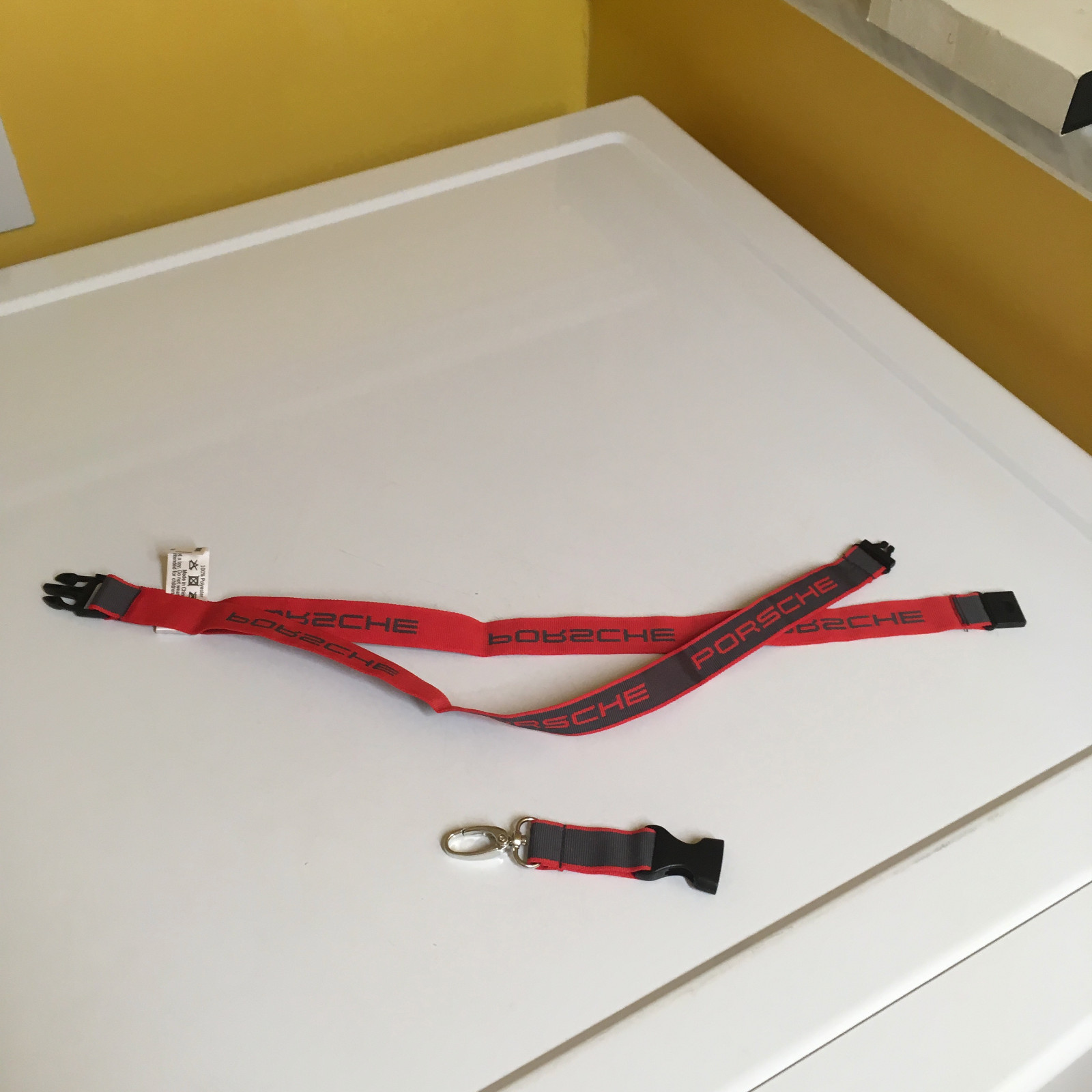 PORSCHE DESIGN PCNA LTD. EDITION PORSCHE RACING LANYARD FOR KEYS/ID FROM 2014.