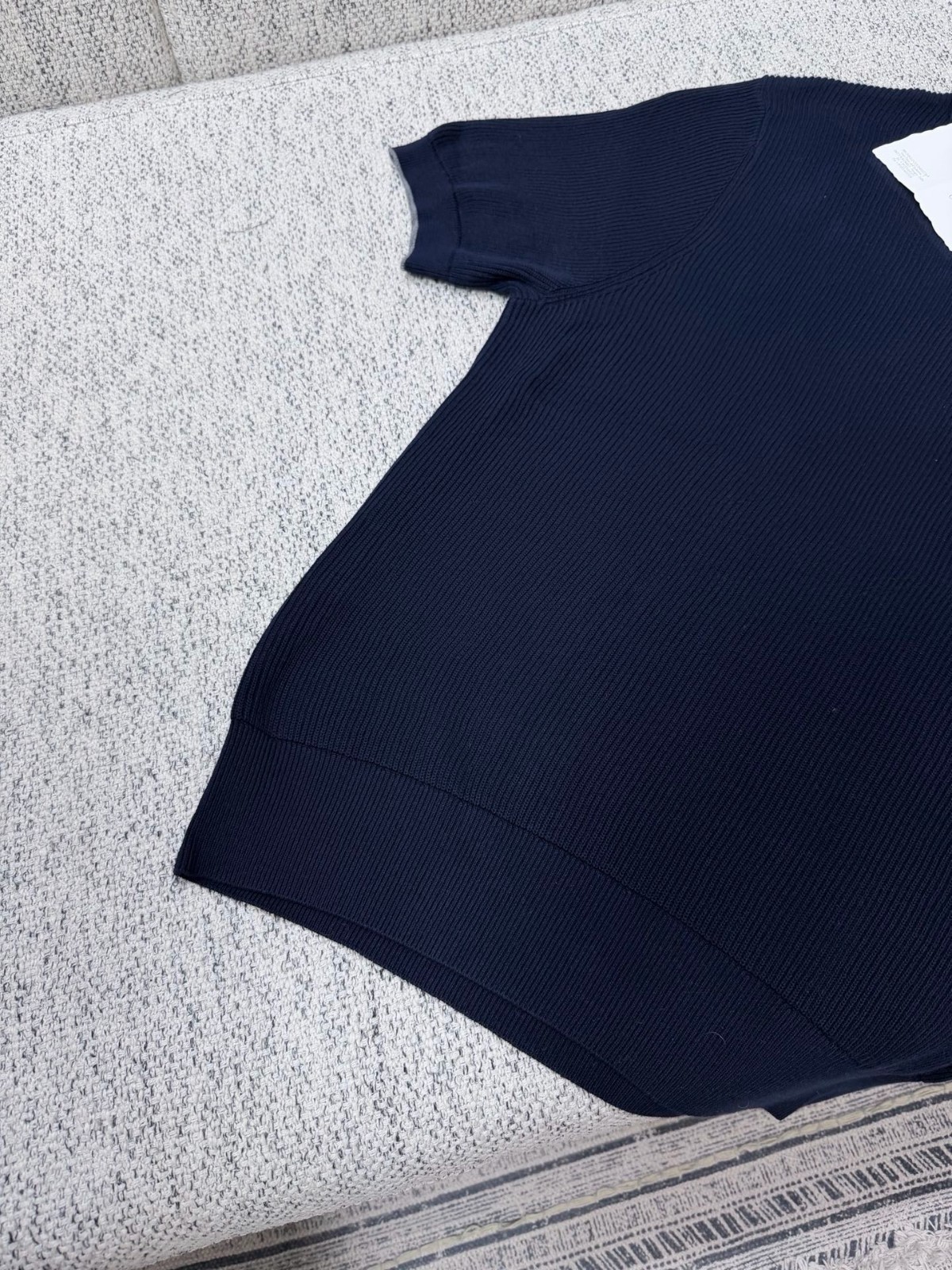 Brunello Cucinelli Navy Regular Classic Polo Knit Sweater Casual Short Sleeve