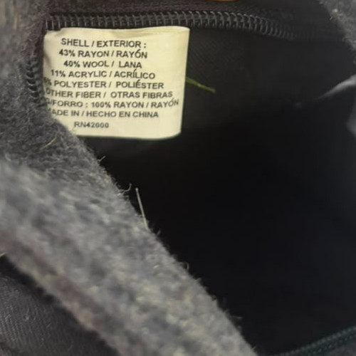 Kathy Ireland Shoulder Gray Bag Wool Blend