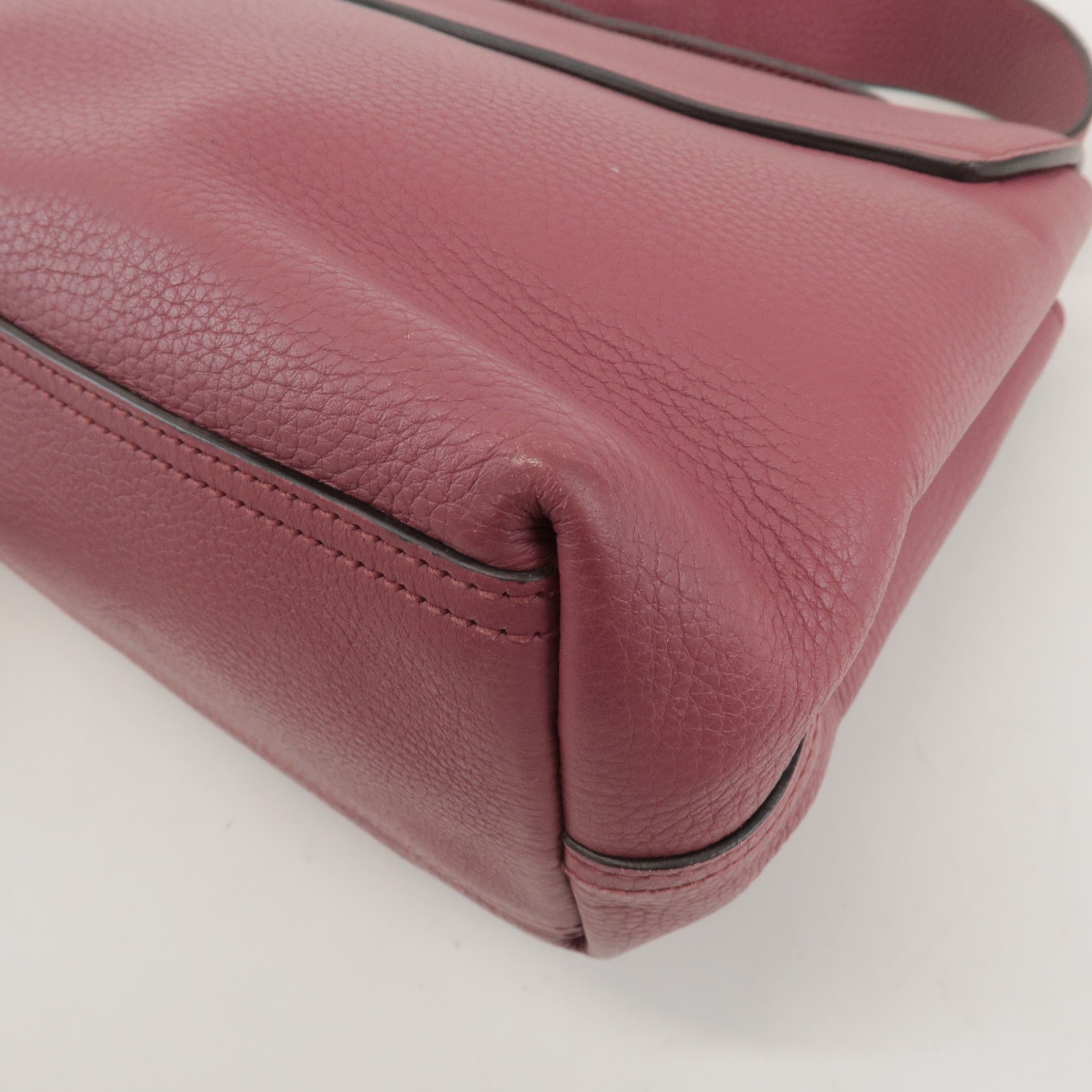 GUCCI GG Marmont Leather Shoulder Bag Rose Pink 401173 Authentic Used F/S