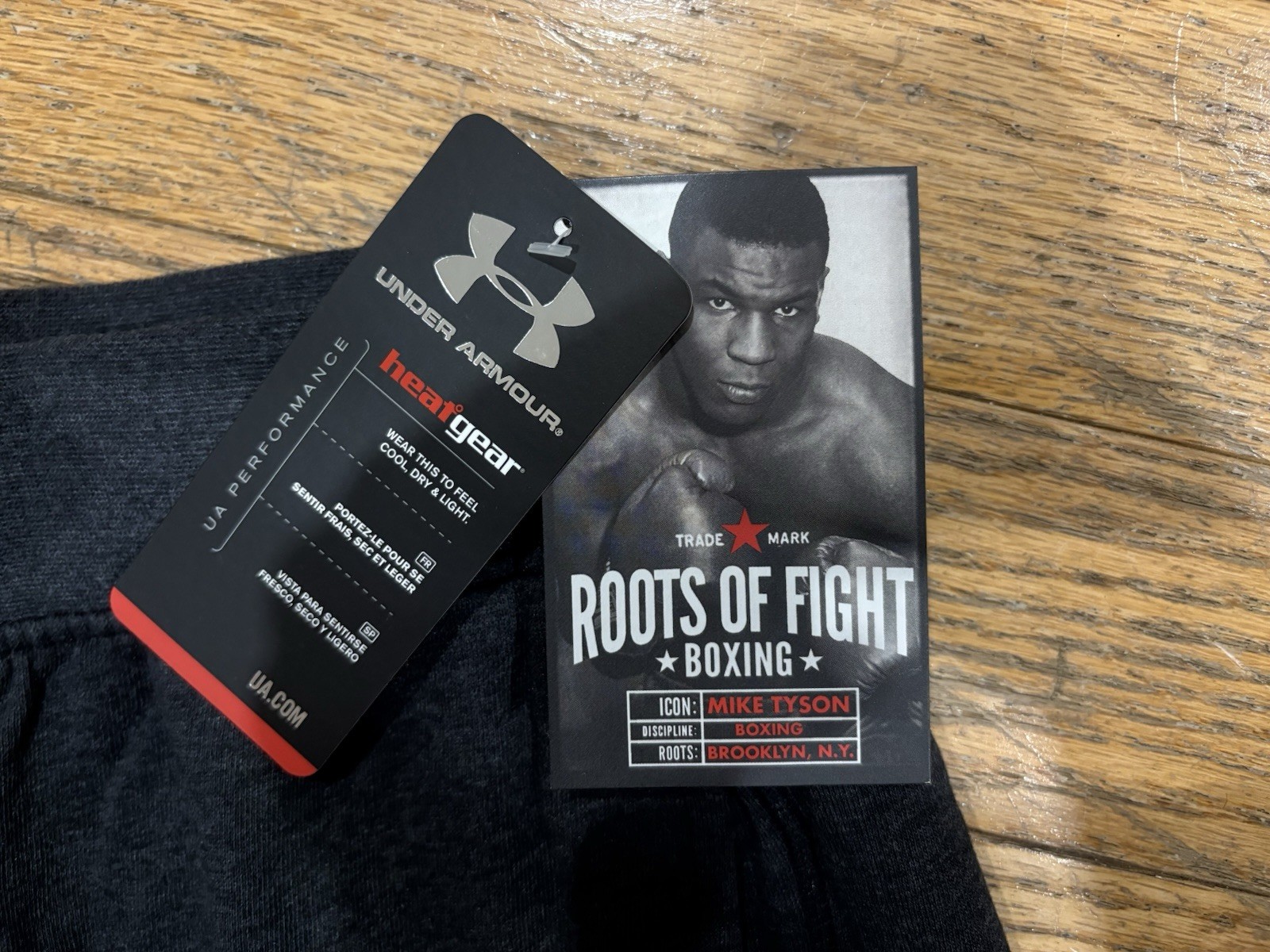 NWT Mike Tyson Roots of Fight Under Armour Boxing Dark Nike Gray Men Short Large