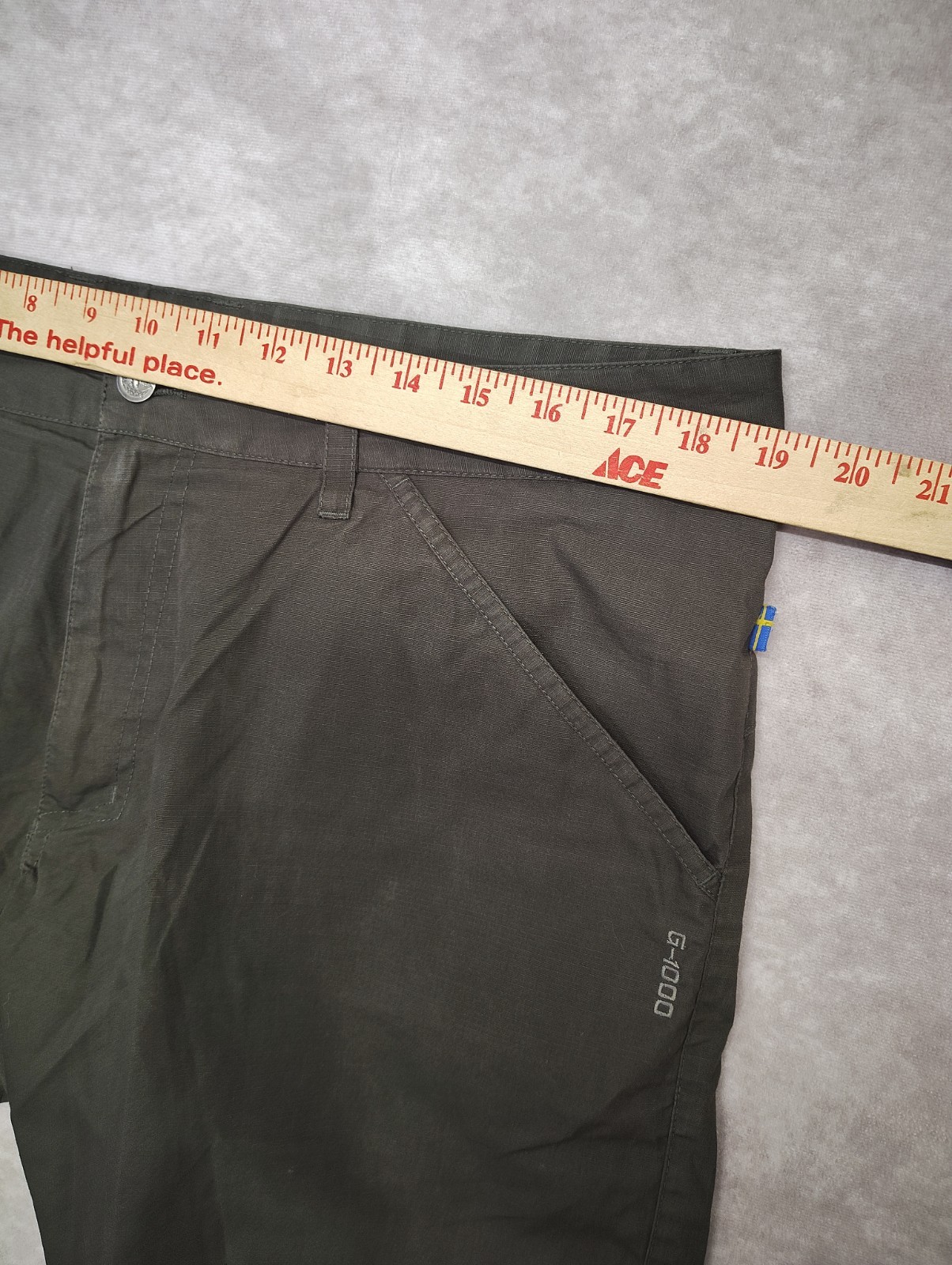 Fjallraven G-1000 High Coast Shorts Mens 38 Gray Hike Trail Hiking Outdoor