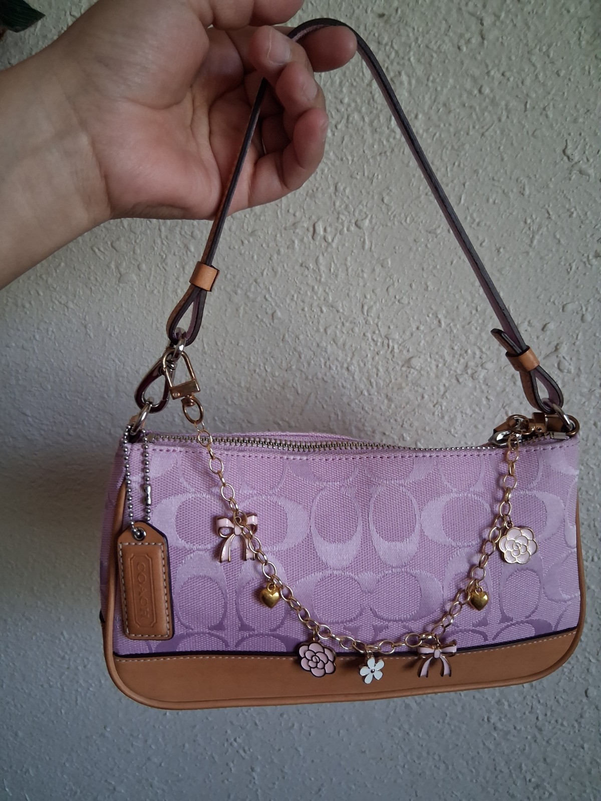 Y2k Coach Pink Demi Shoulder Bag