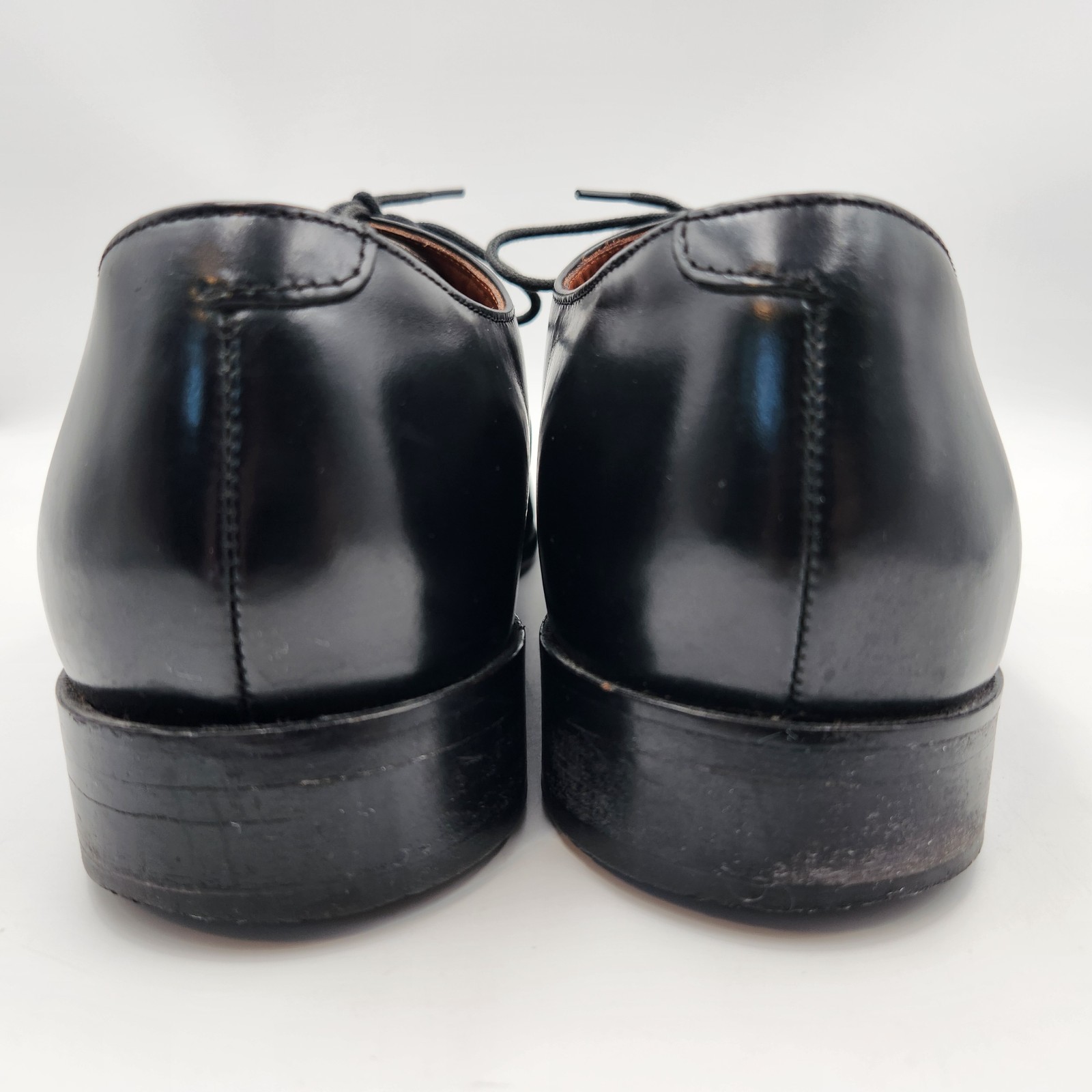 Bostonian Classics Oxfords Mens US 8.5M Black Leather Cap Toe Formal Dress Shoes