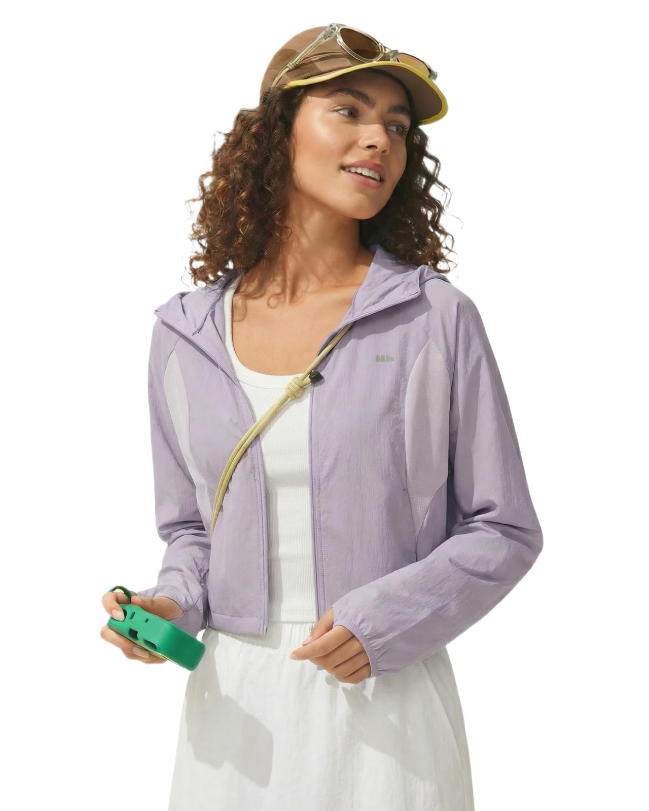 Women’s UPF 50+ Lightweight Sun Protection Jacket Athletic Short Hoodie Full …