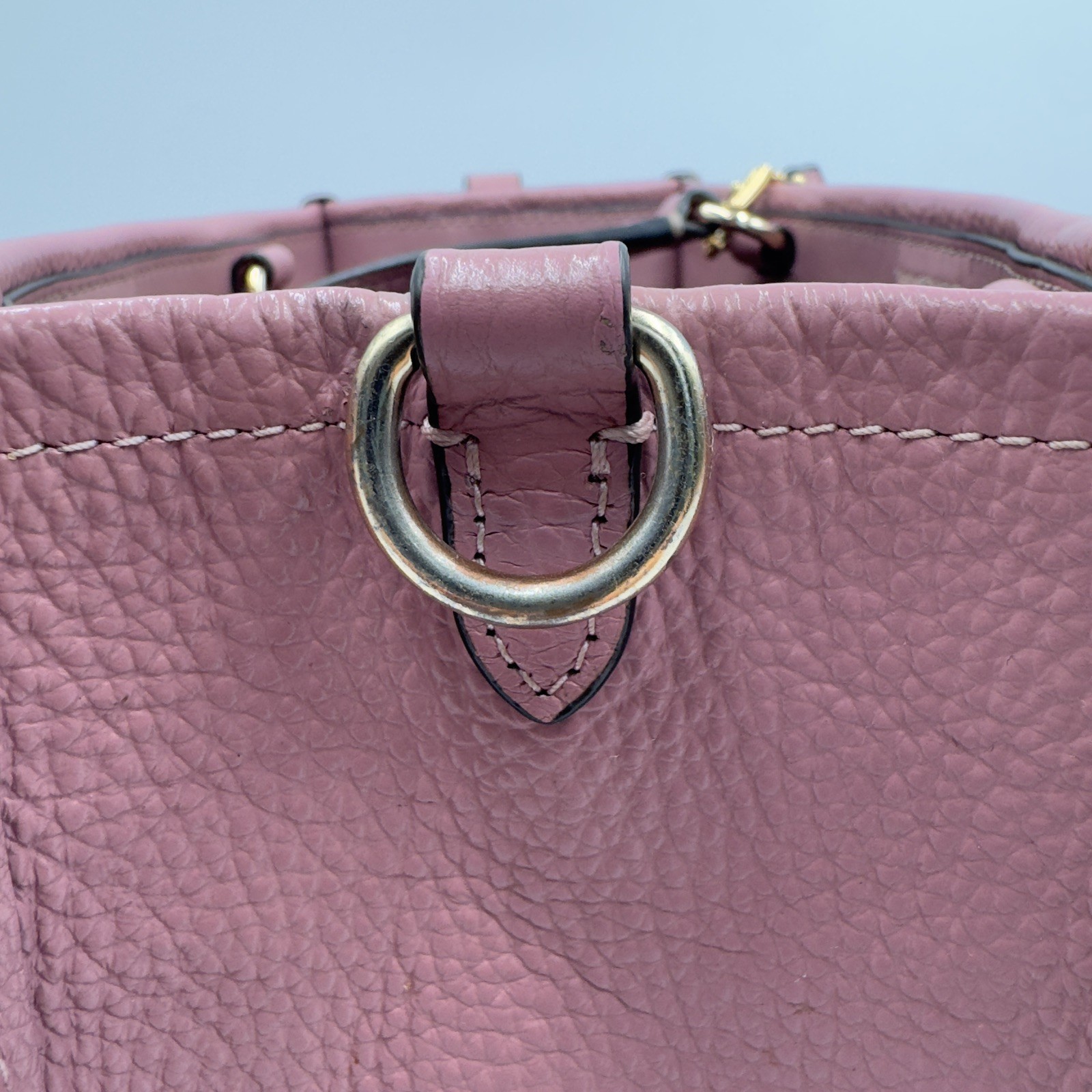 Coach Dempsey Tote 22 In True Pink Style C0971 Small Pebbled Leather bag