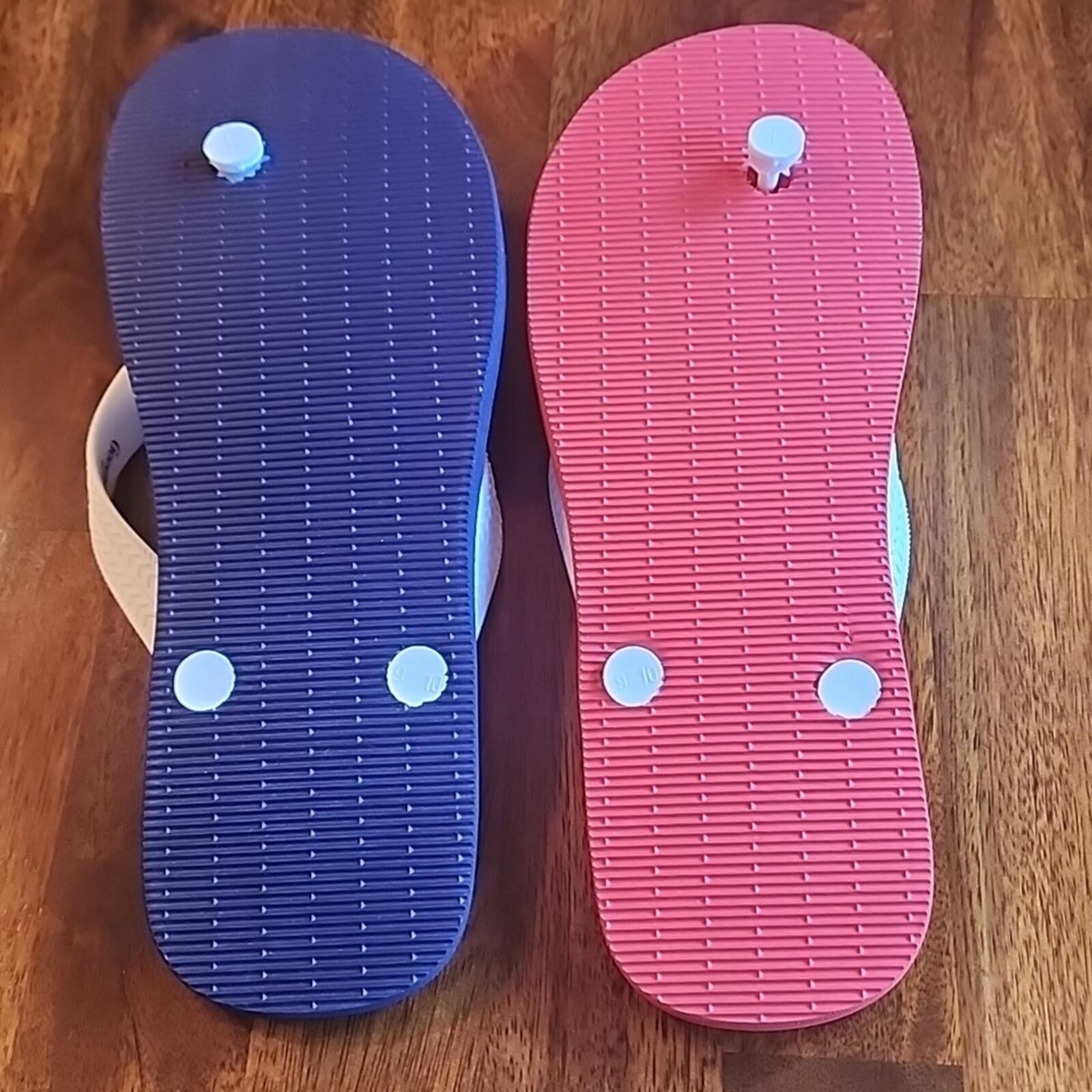 NWOT Goodfellow & Co Mens Patriotic USA Red White And Blue Flip Flops Mens 9/10