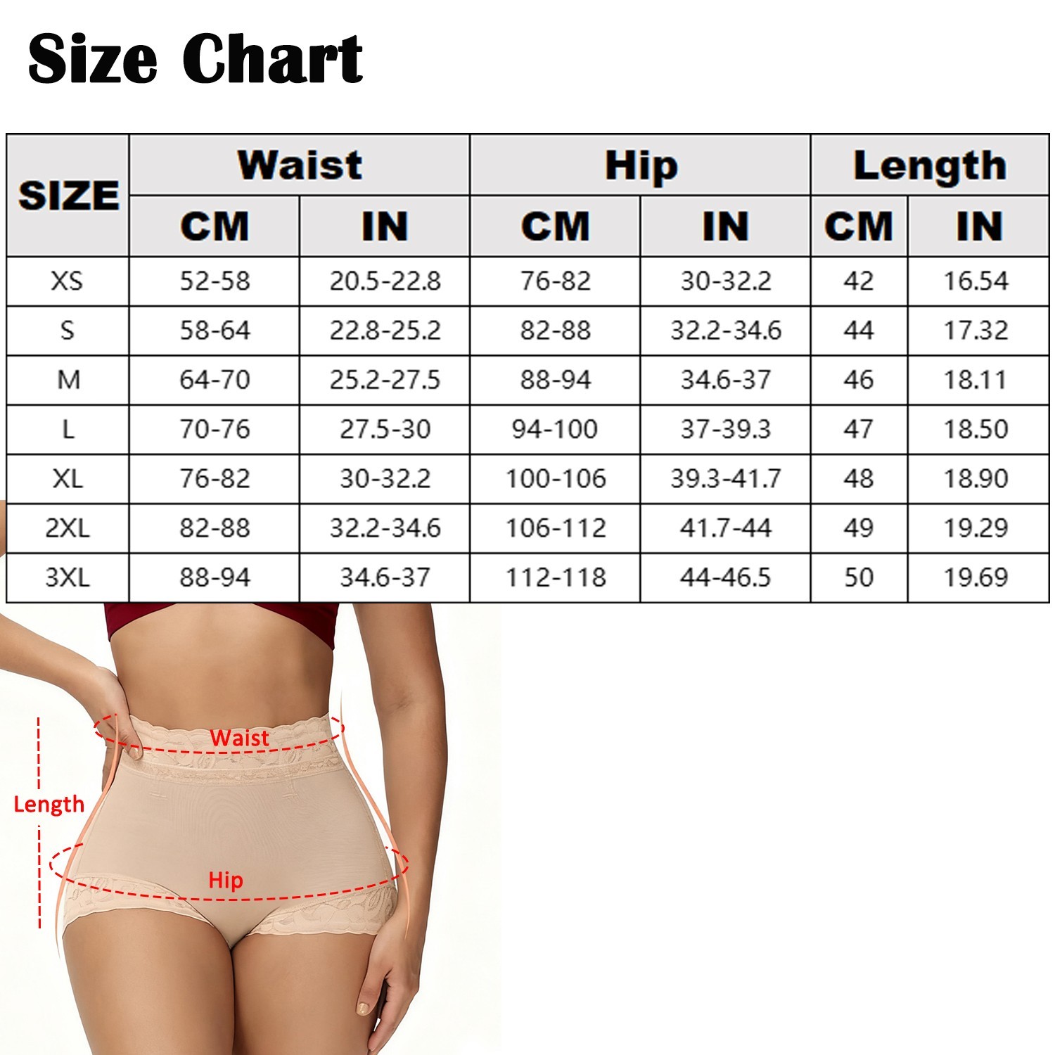 Women Butt Lifter Underwear Tummy Control High Waist Panties Seamless Shapewear