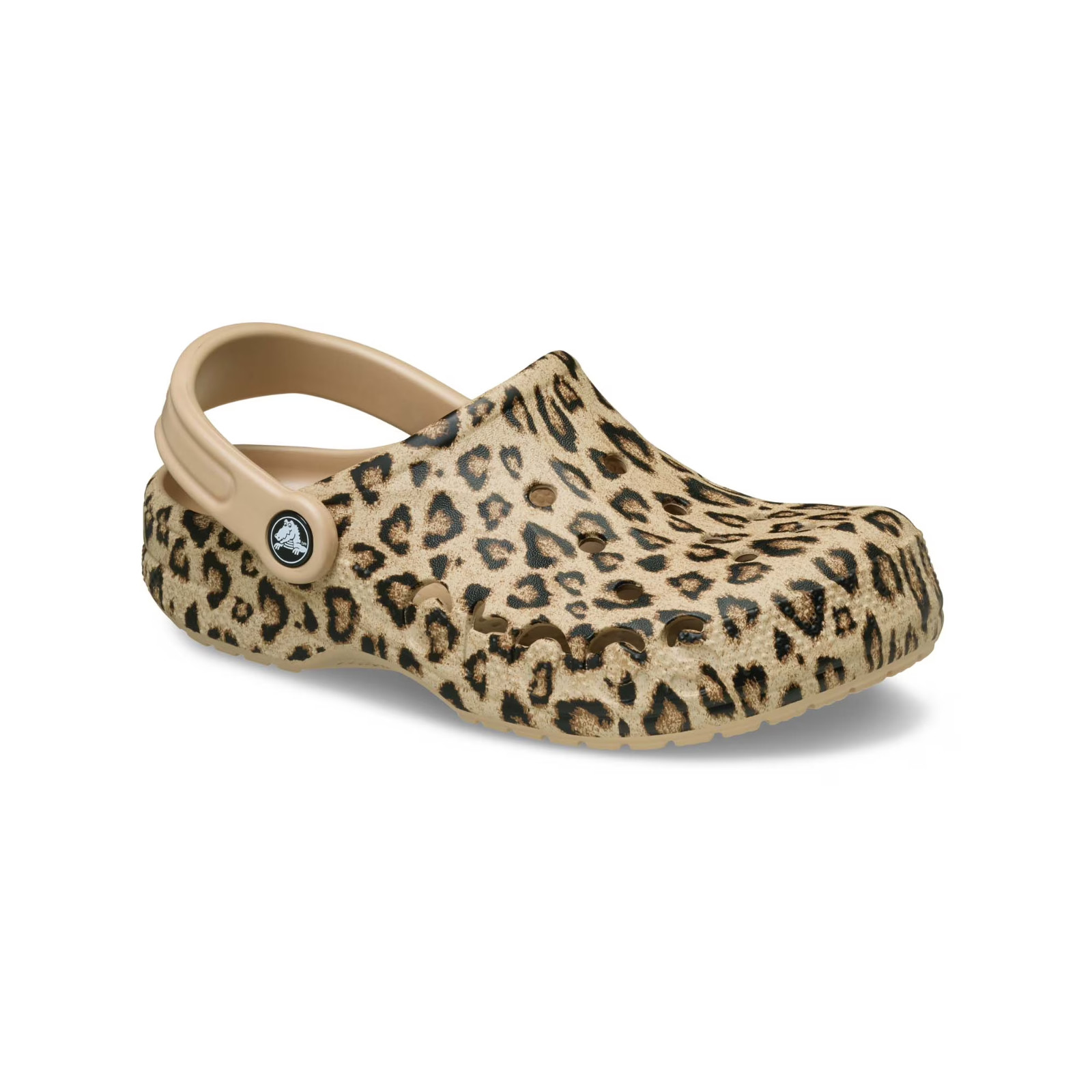 SALE! Crocs Adult Unisex Baya Clog, Comfort Lightweight, Gold/Leopard, Free Ship