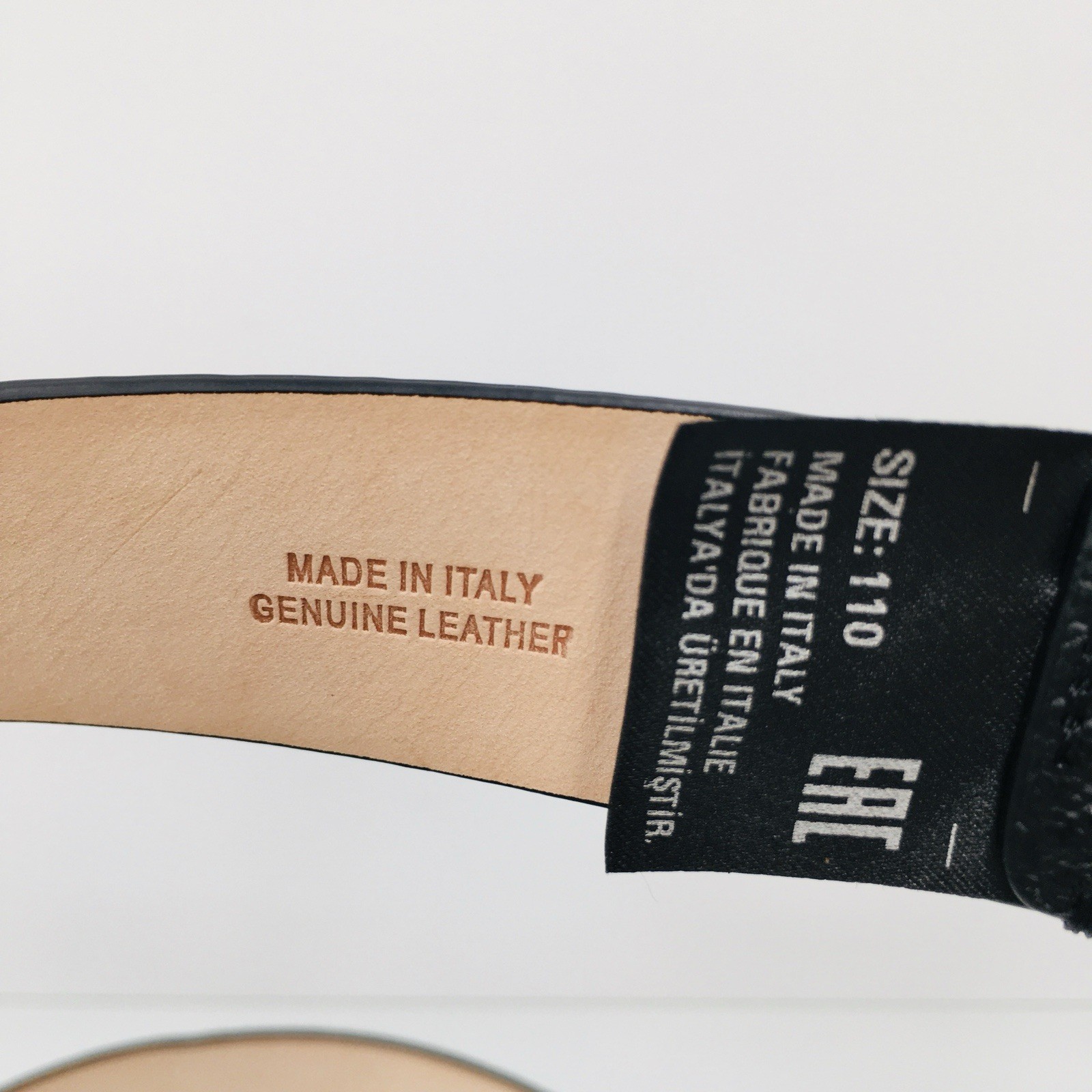 Maison Margiela SA1TP0005 P5872 T8013 Black Leather Belt