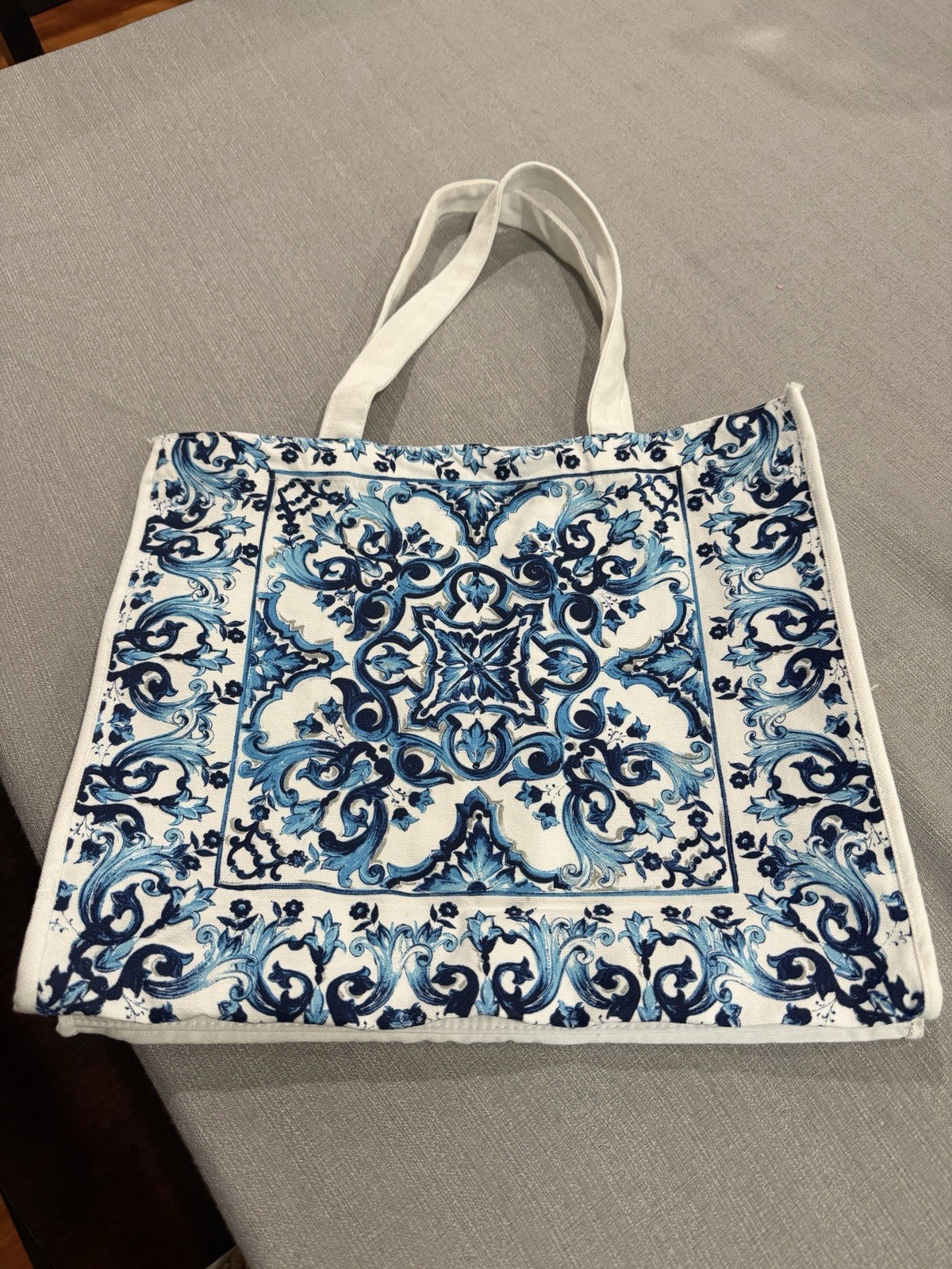 Dolce Gabbana Blue Mediterraneo GWP Tote/Beach Bag 14.5” x 13” in