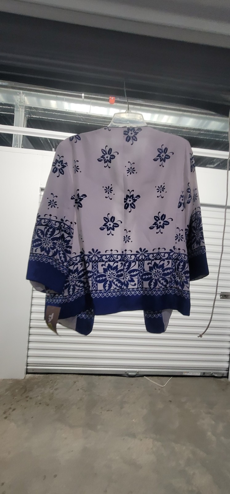 Tanjay Blue And White Skirt Suit
